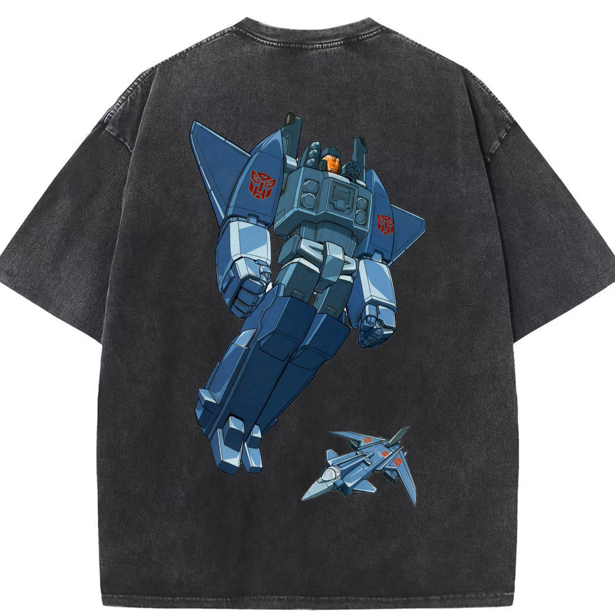 （画像用）  綿100% ヴィンテージ風 半袖Tシャツ（背面プリント）