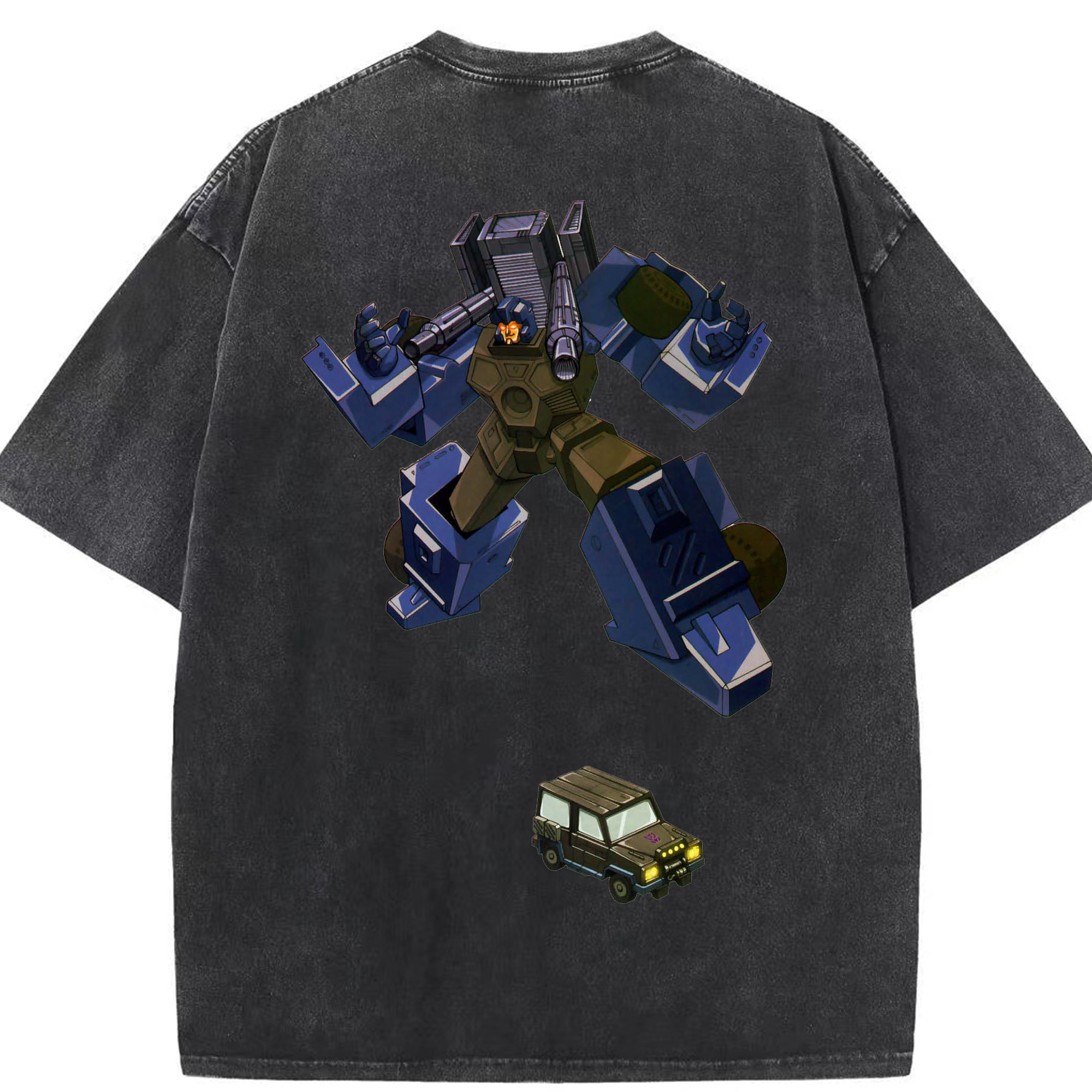 （画像用）  綿100% ヴィンテージ風 半袖Tシャツ（背面プリント）