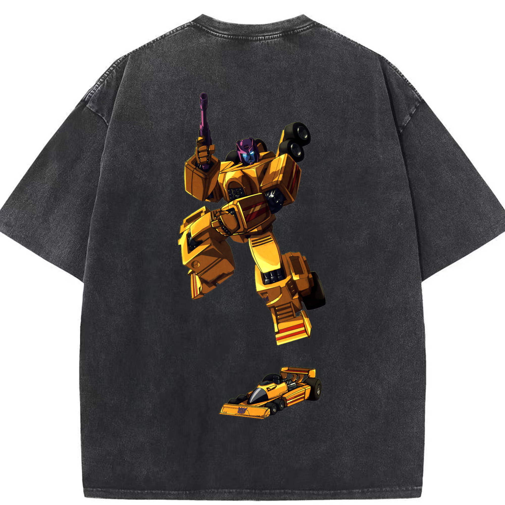 （画像用）  綿100% ヴィンテージ風 半袖Tシャツ（背面プリント）