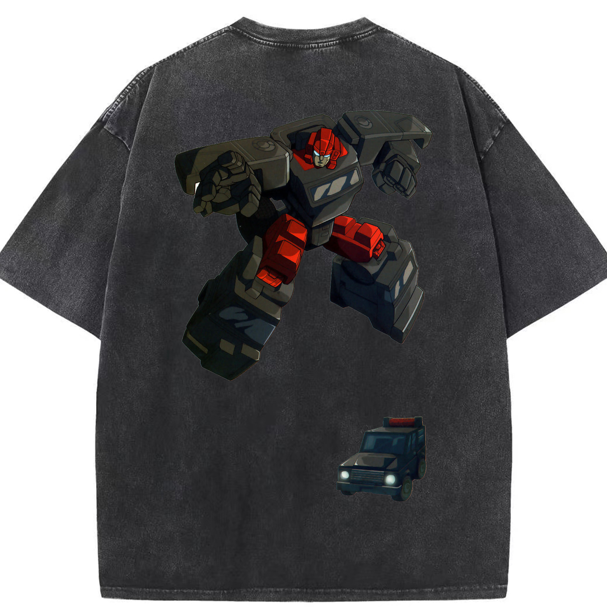 （画像用）  綿100% ヴィンテージ風 半袖Tシャツ（背面プリント）