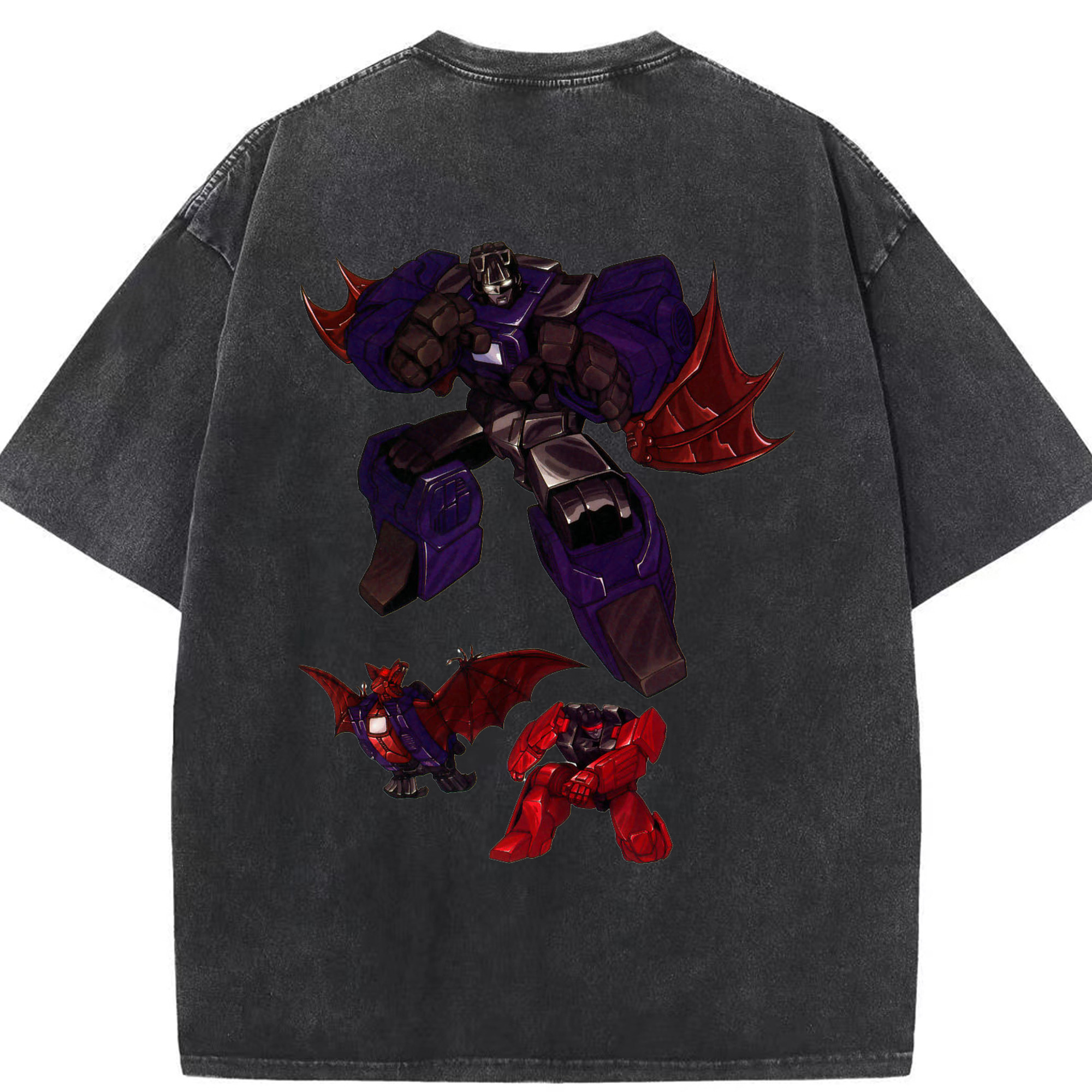 （画像用）  綿100% ヴィンテージ風 半袖Tシャツ（背面プリント）