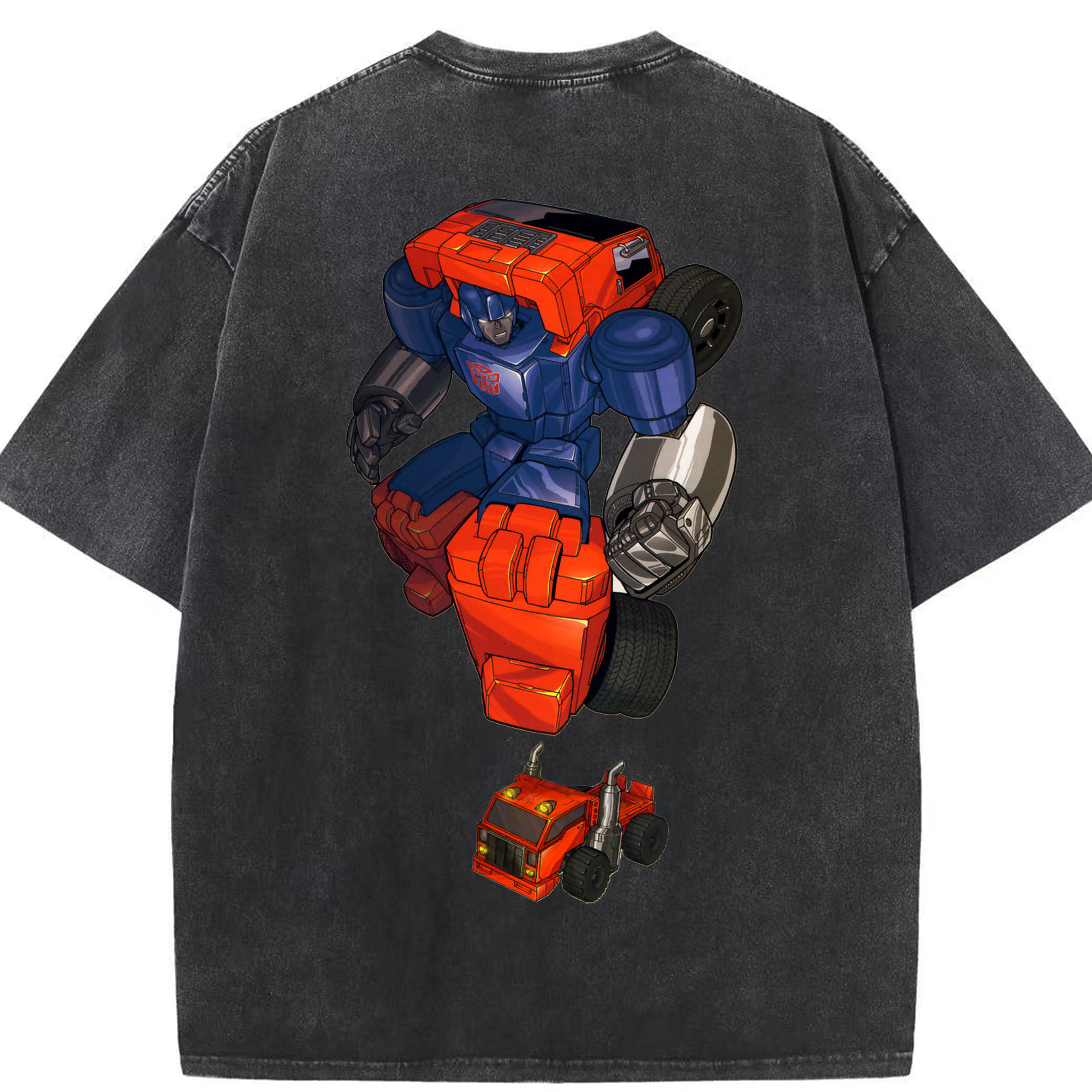 （画像用）  綿100% ヴィンテージ風 半袖Tシャツ（背面プリント）