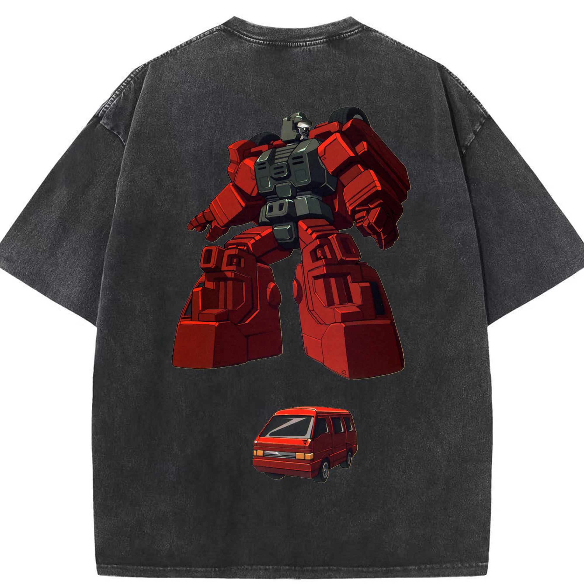 （画像用）  綿100% ヴィンテージ風 半袖Tシャツ（背面プリント）
