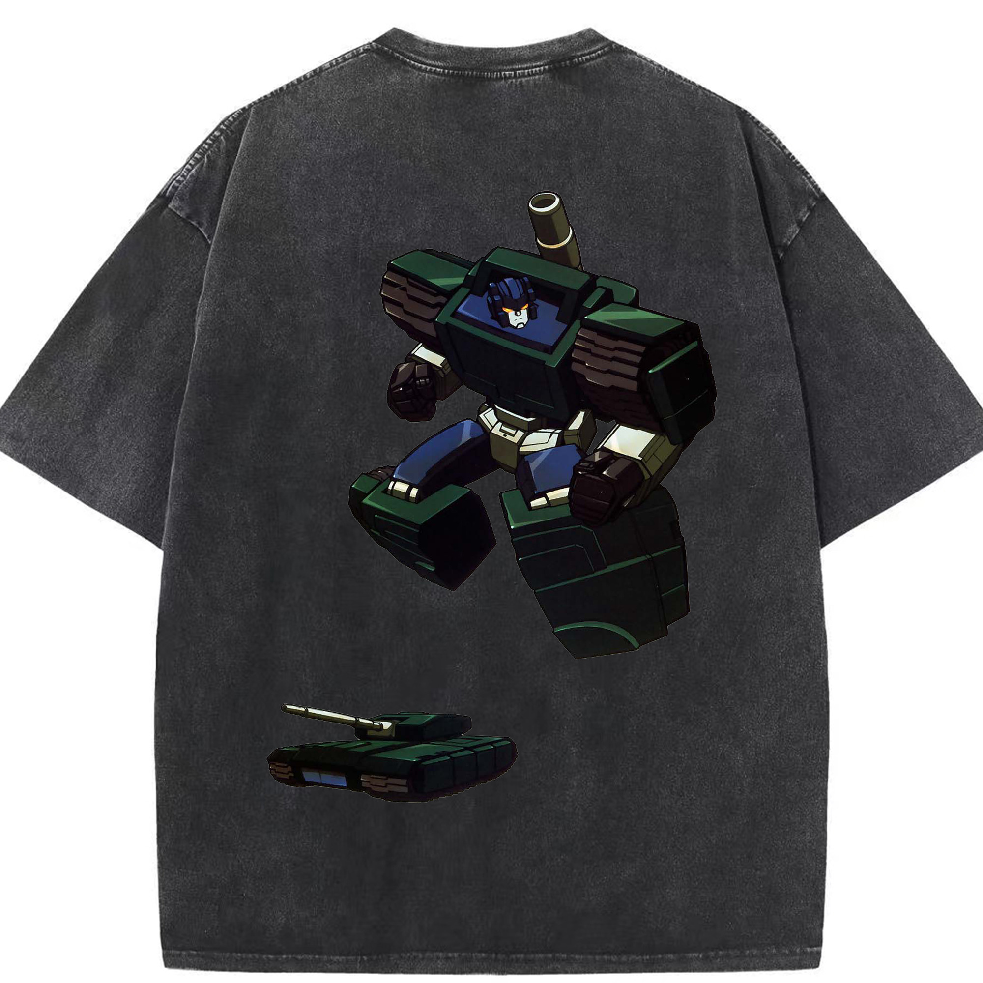 （画像用）  綿100% ヴィンテージ風 半袖Tシャツ（背面プリント）