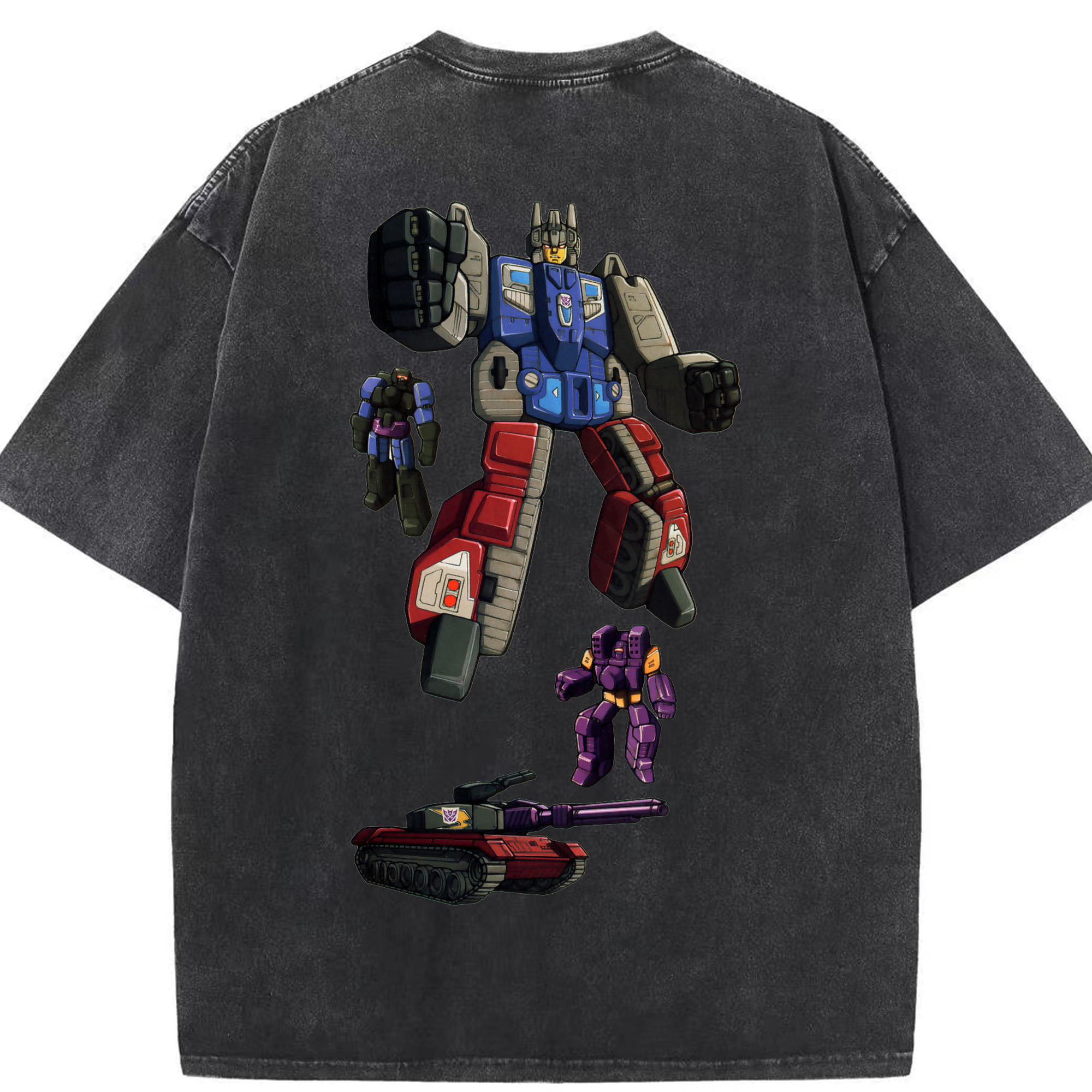 （画像用）  綿100% ヴィンテージ風 半袖Tシャツ（背面プリント）