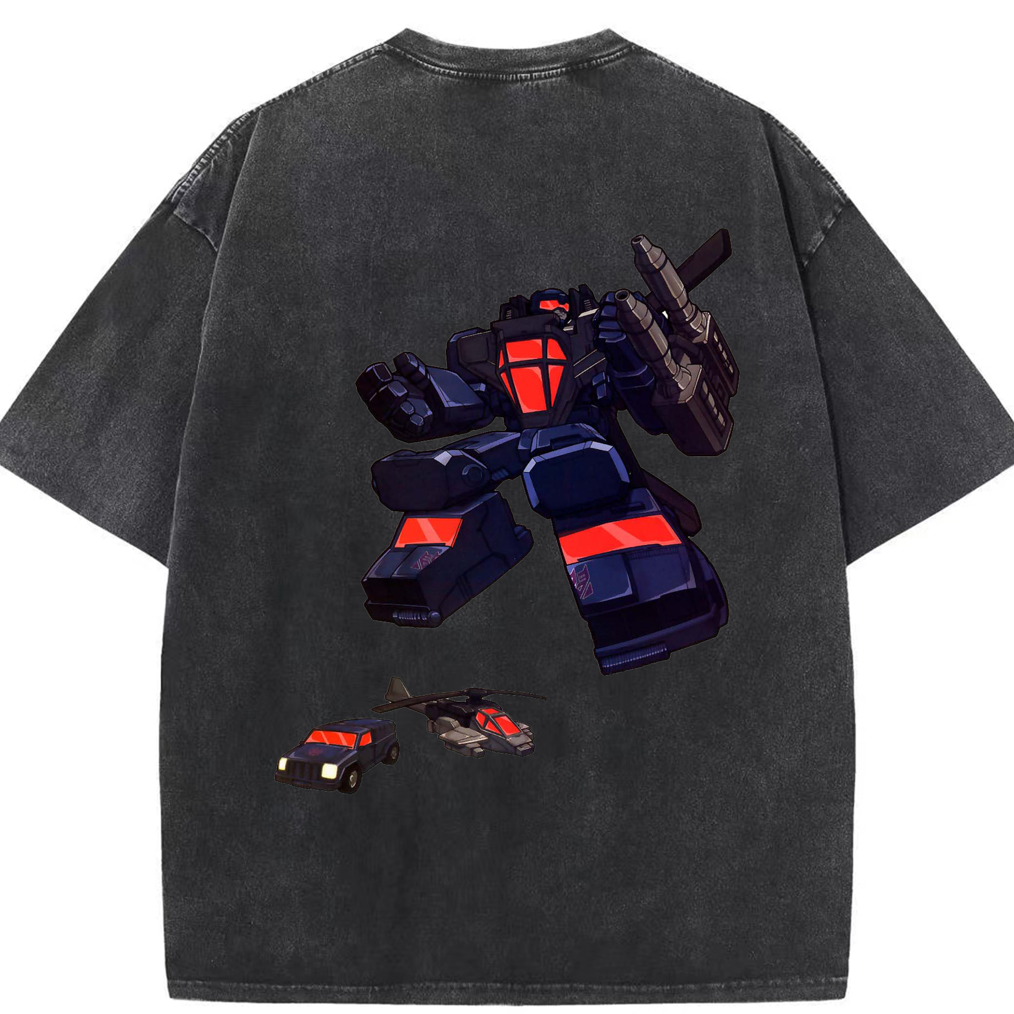 （画像用）  綿100% ヴィンテージ風 半袖Tシャツ（背面プリント）