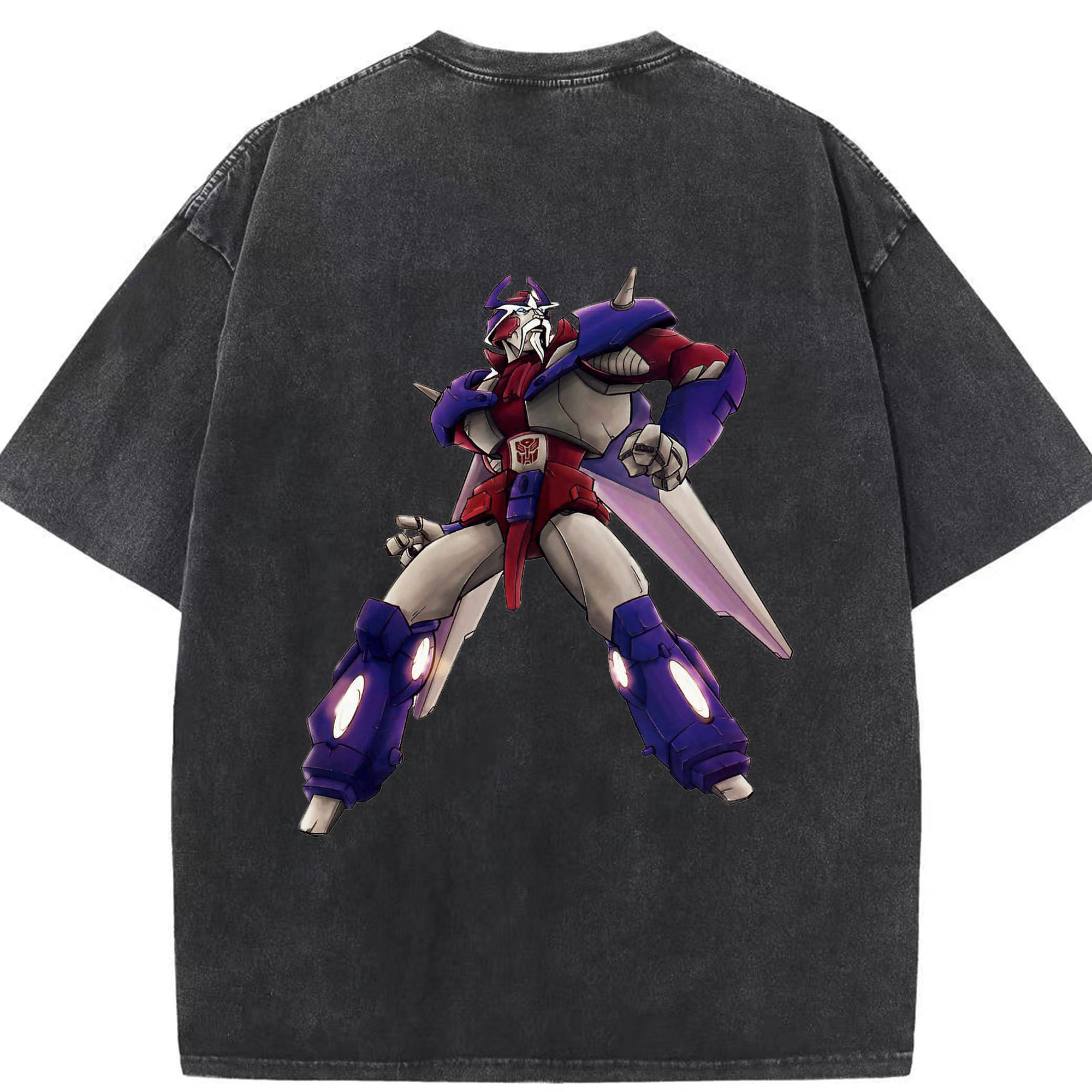 （画像用）  綿100% ヴィンテージ風 半袖Tシャツ（背面プリント）
