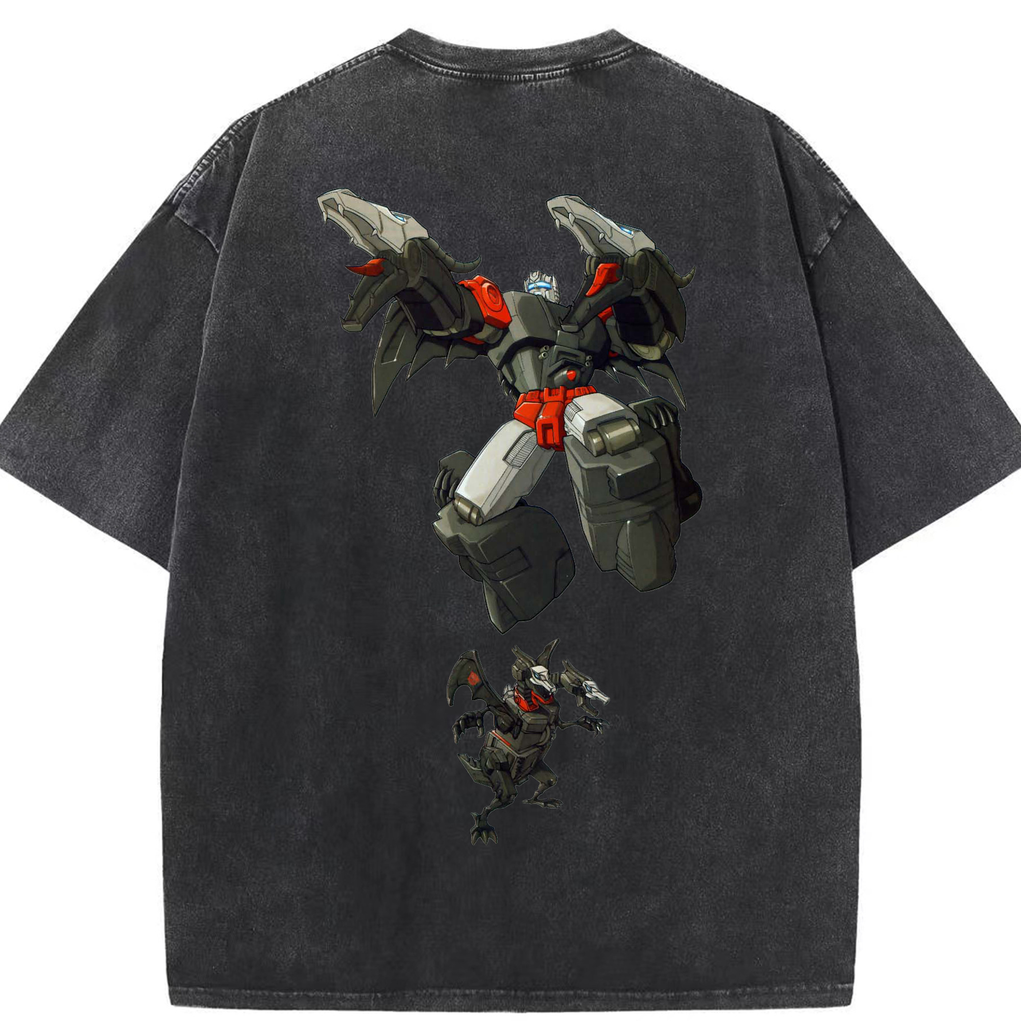 （画像用）  綿100% ヴィンテージ風 半袖Tシャツ（背面プリント）