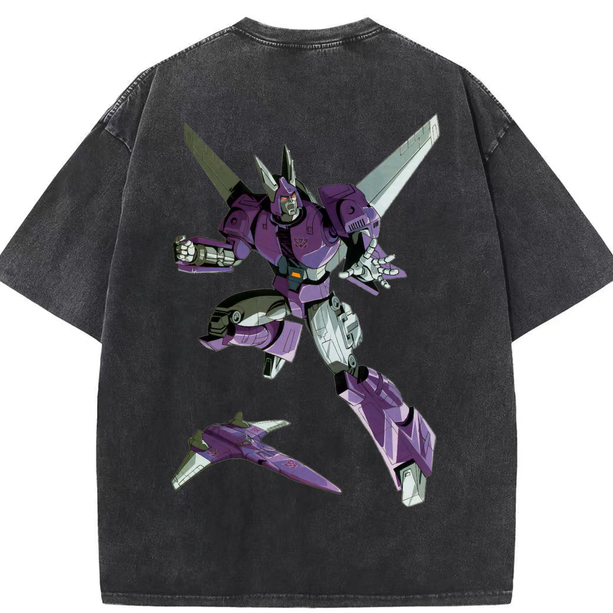 （画像用）  綿100% ヴィンテージ風 半袖Tシャツ（背面プリント）