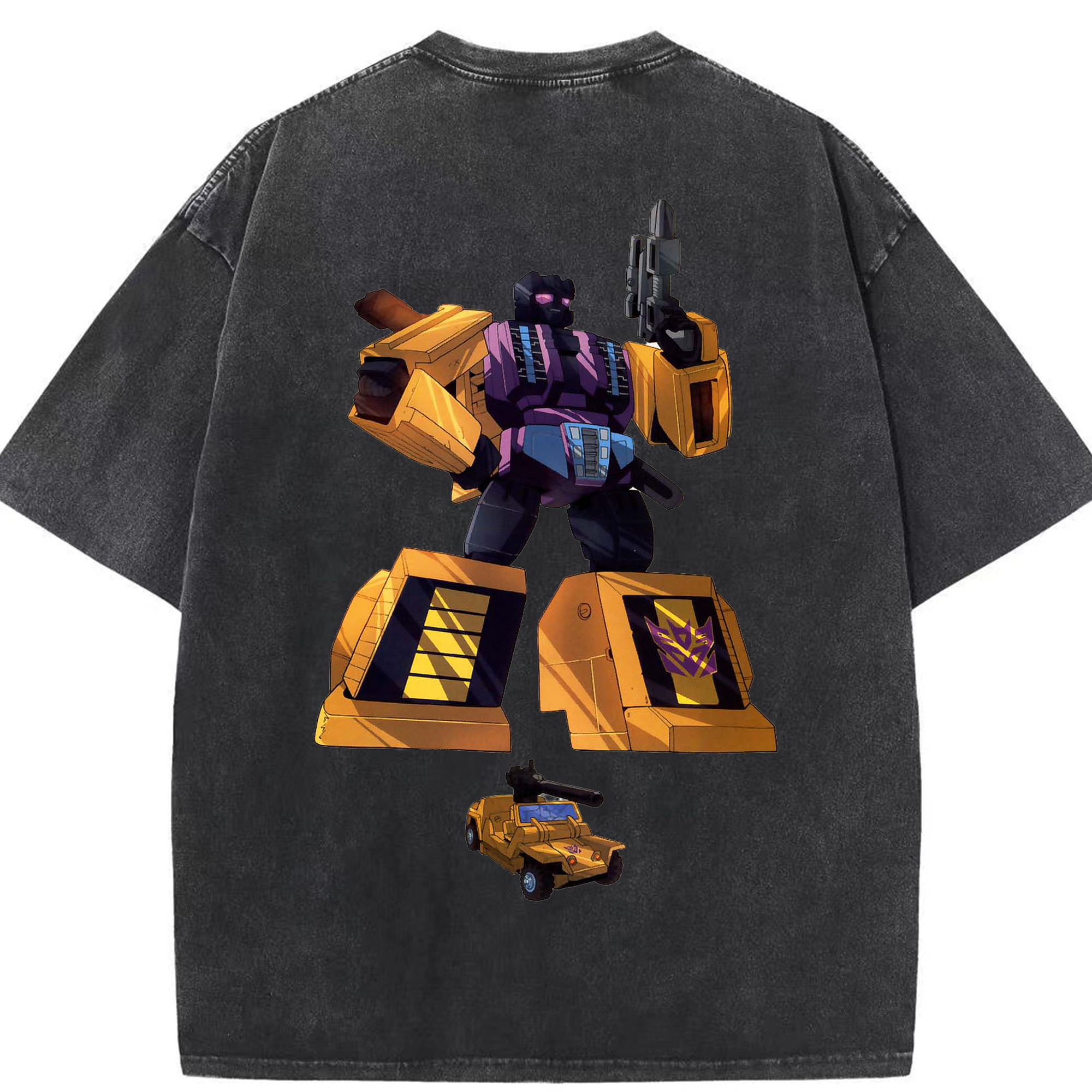 （画像用）  綿100% ヴィンテージ風 半袖Tシャツ（背面プリント）