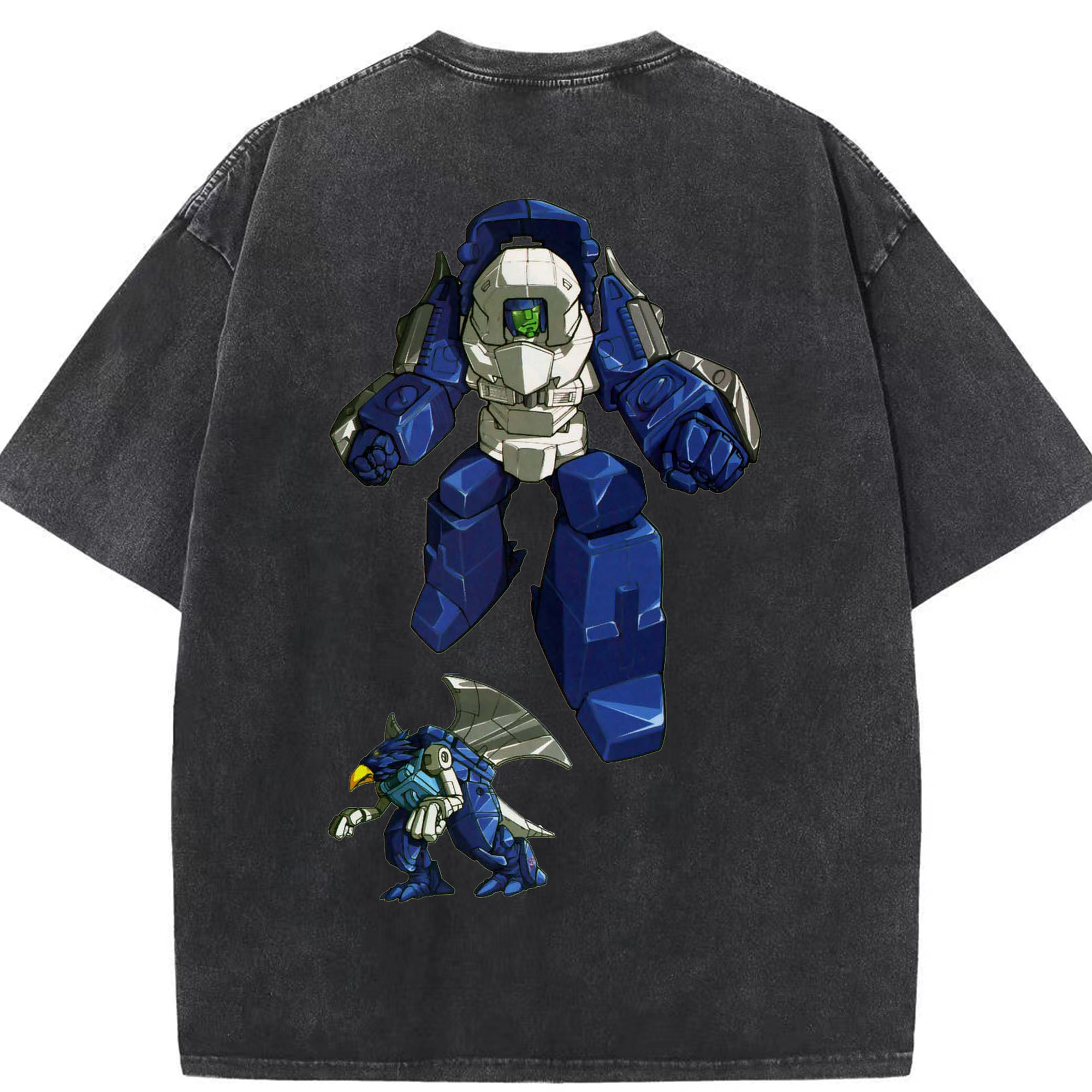 （画像用）  綿100% ヴィンテージ風 半袖Tシャツ（背面プリント）