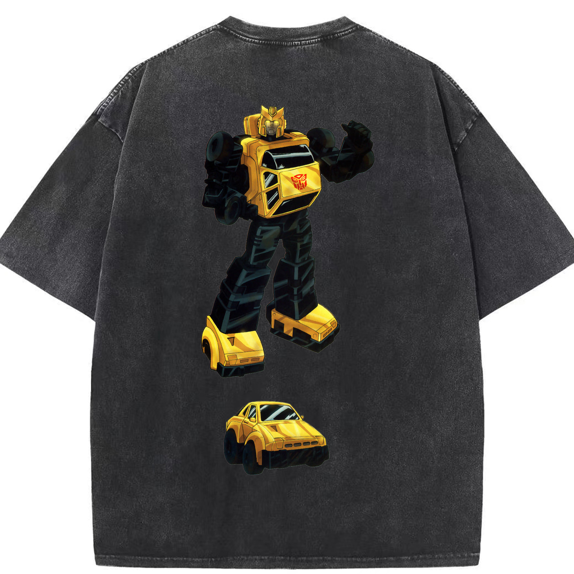 （画像用）  綿100% ヴィンテージ風 半袖Tシャツ（背面プリント）
