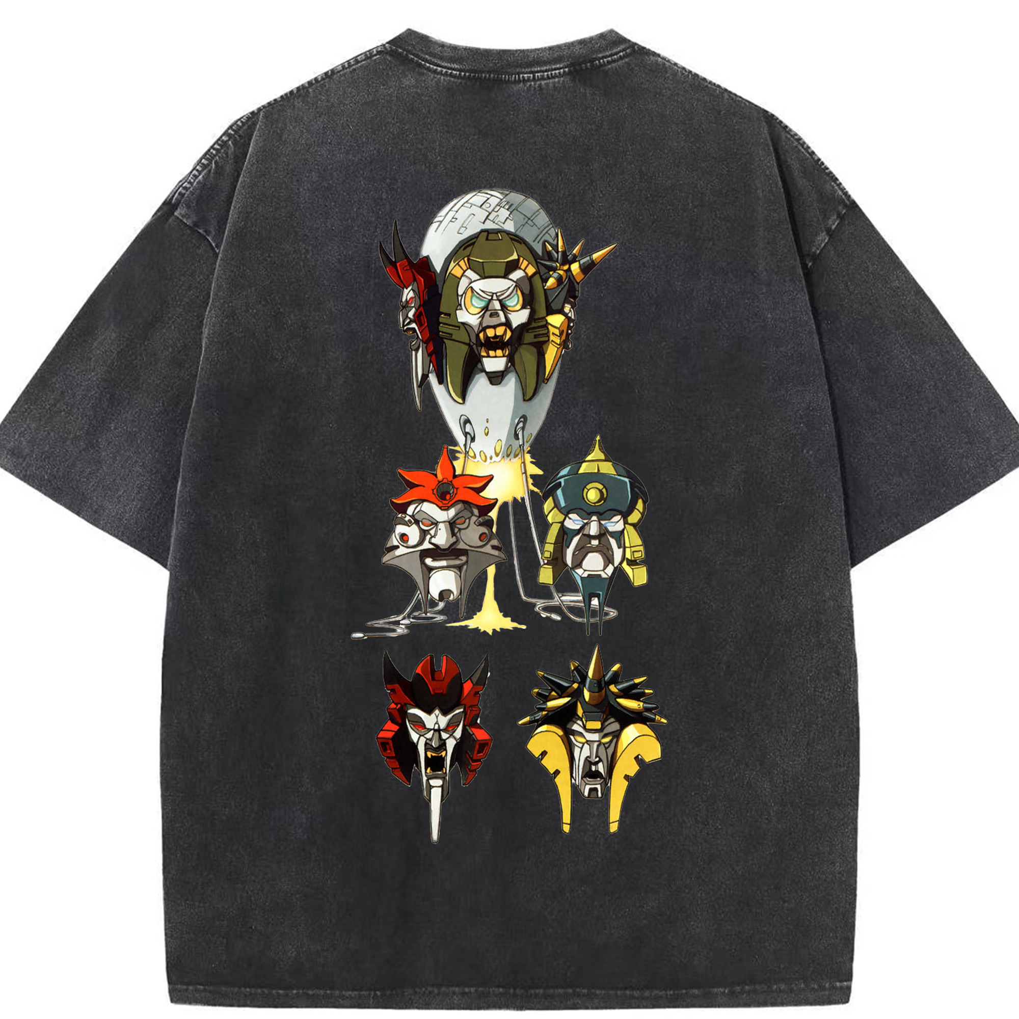 （画像用）  綿100% ヴィンテージ風 半袖Tシャツ（背面プリント）