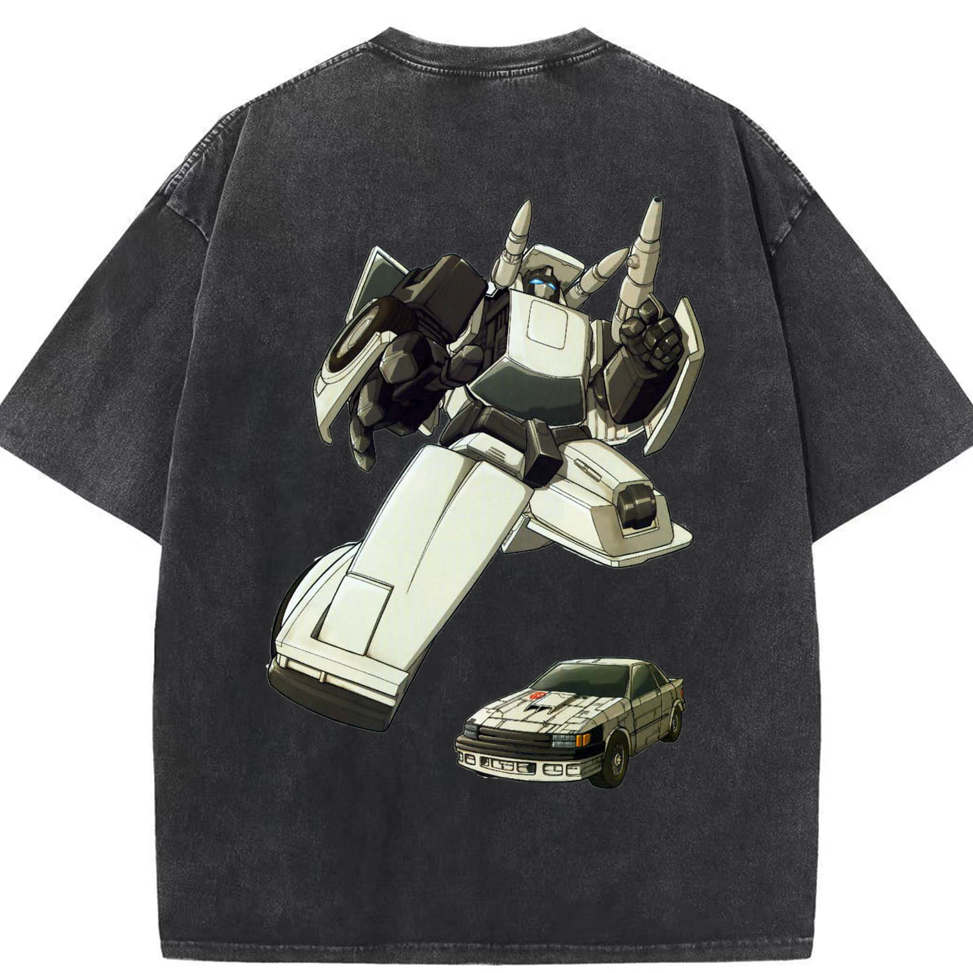 （画像用）  綿100% ヴィンテージ風 半袖Tシャツ（背面プリント）