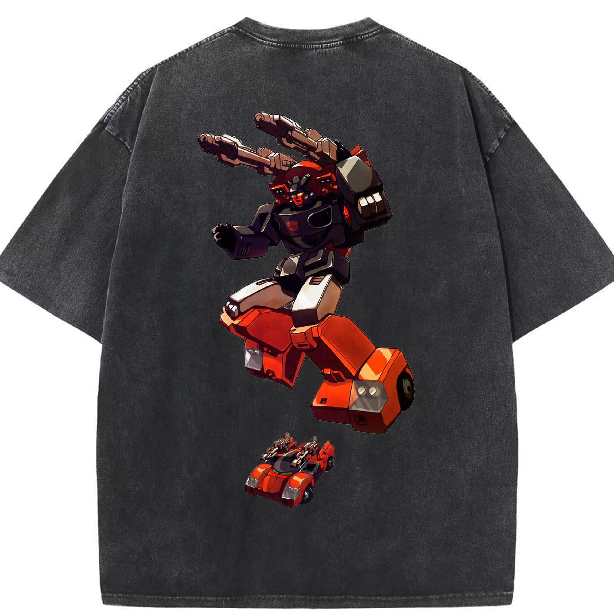 （画像用）  綿100% ヴィンテージ風 半袖Tシャツ（背面プリント）