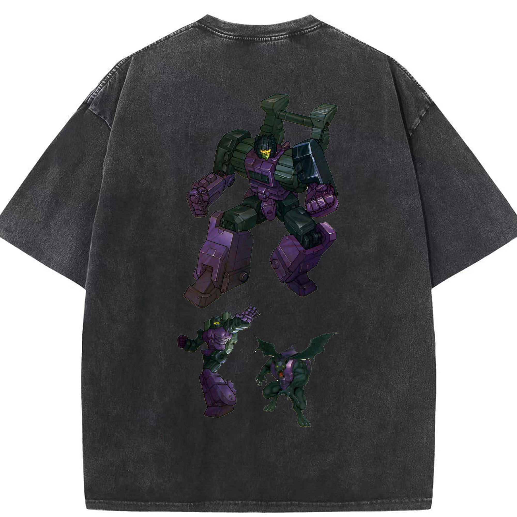 （画像用）  綿100% ヴィンテージ風 半袖Tシャツ（背面プリント）