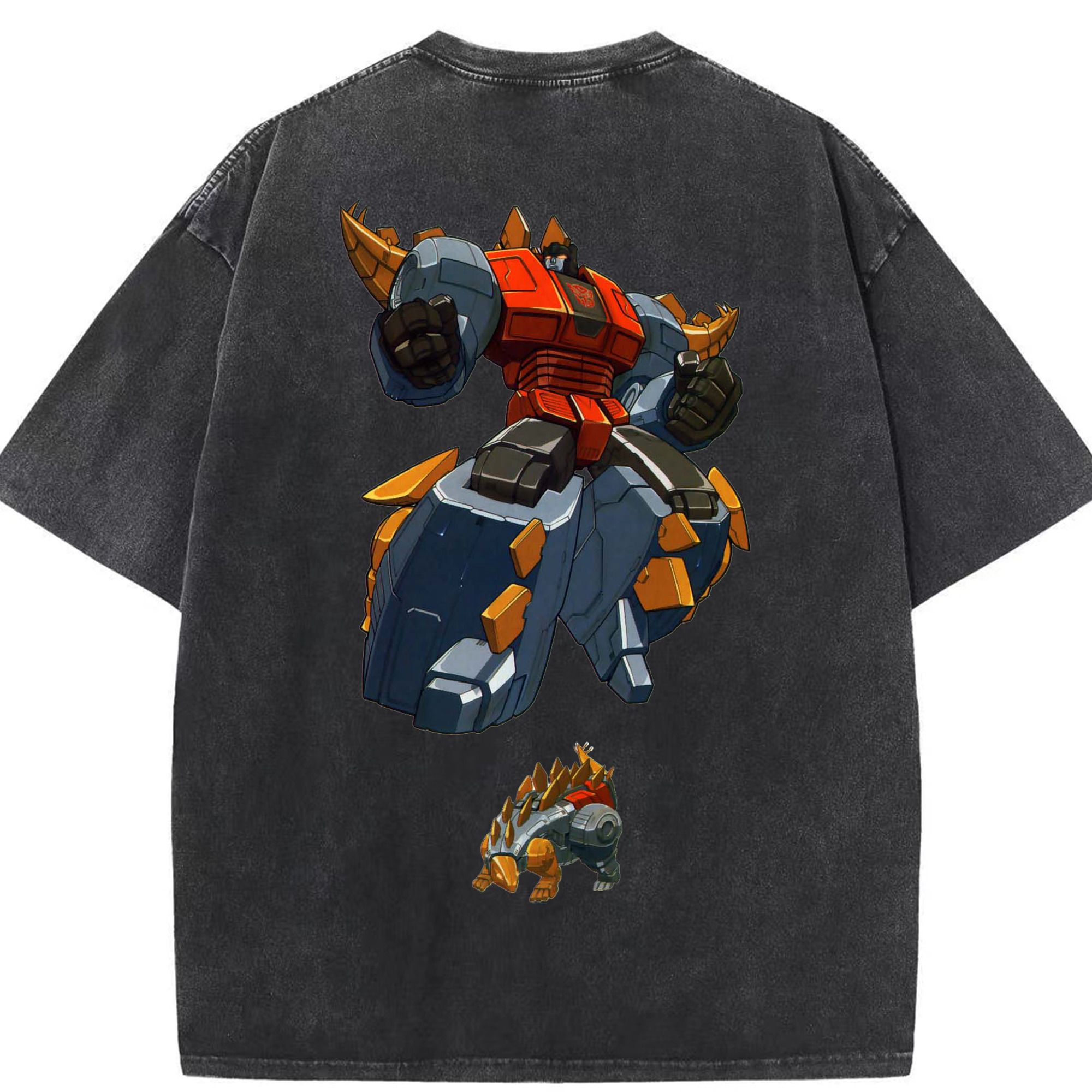 （画像用）  綿100% ヴィンテージ風 半袖Tシャツ（背面プリント）