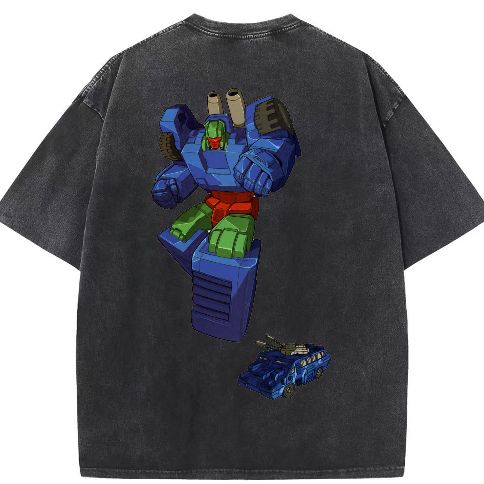 （画像用）  綿100% ヴィンテージ風 半袖Tシャツ（背面プリント）