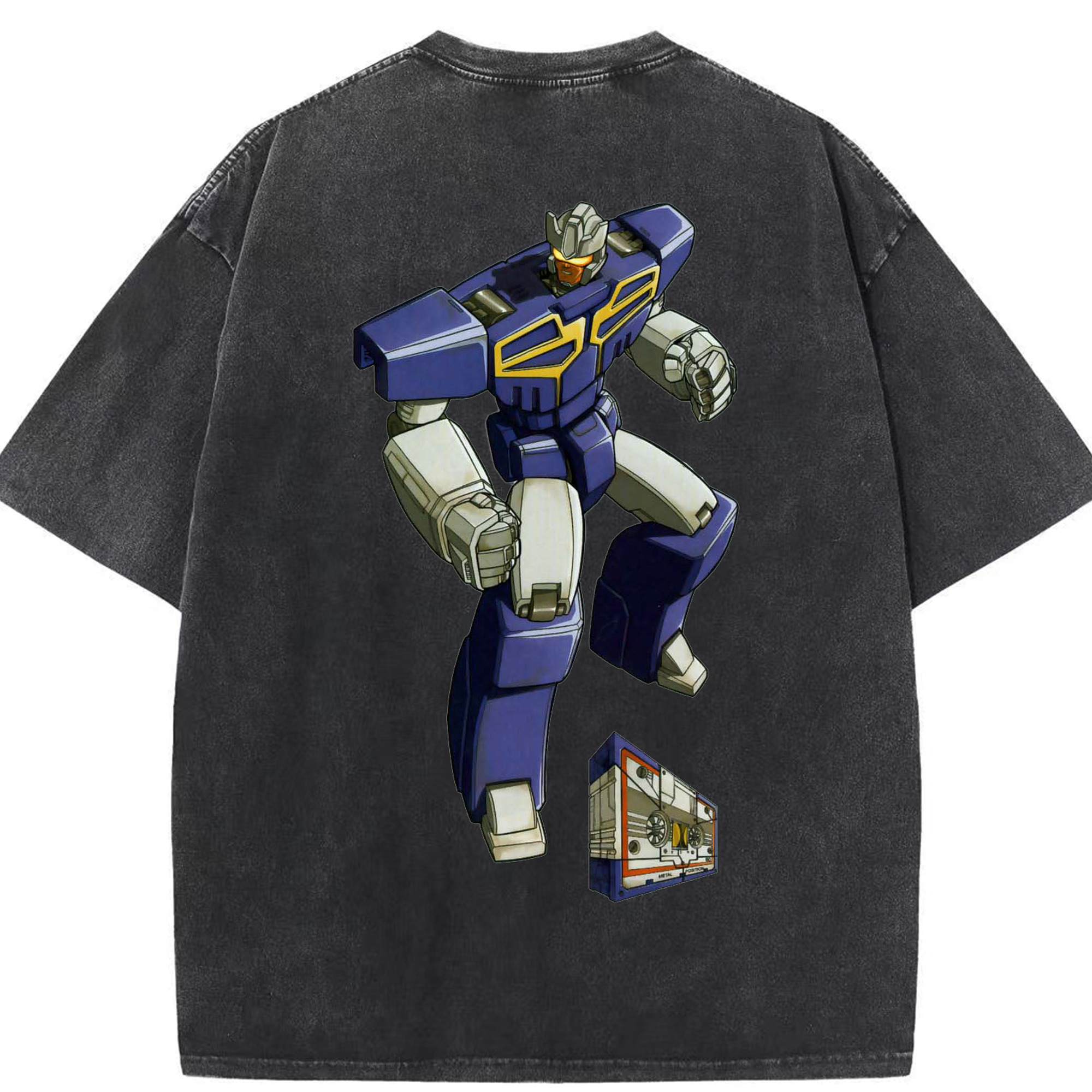 （画像用）  綿100% ヴィンテージ風 半袖Tシャツ（背面プリント）