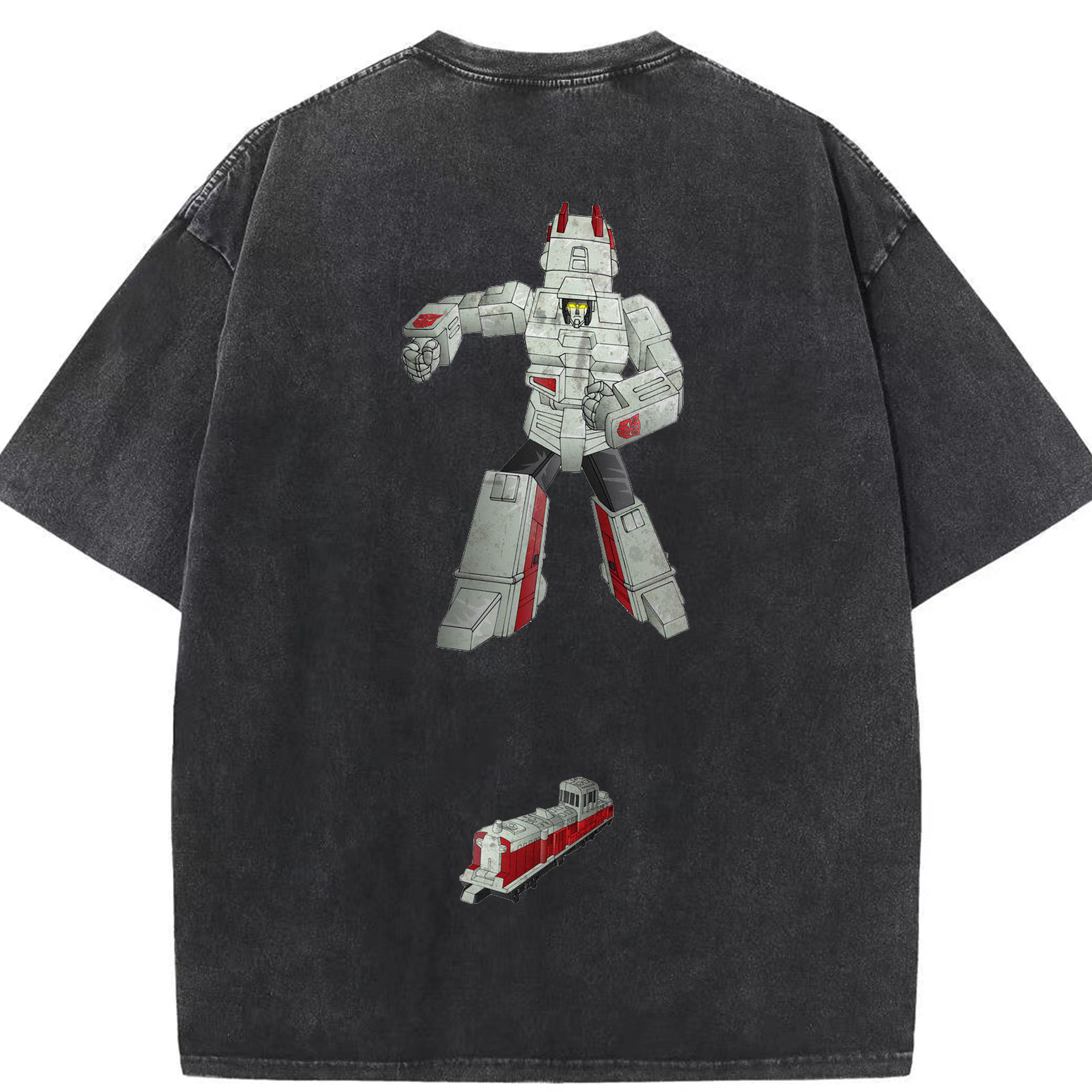（画像用）  綿100% ヴィンテージ風 半袖Tシャツ（背面プリント）