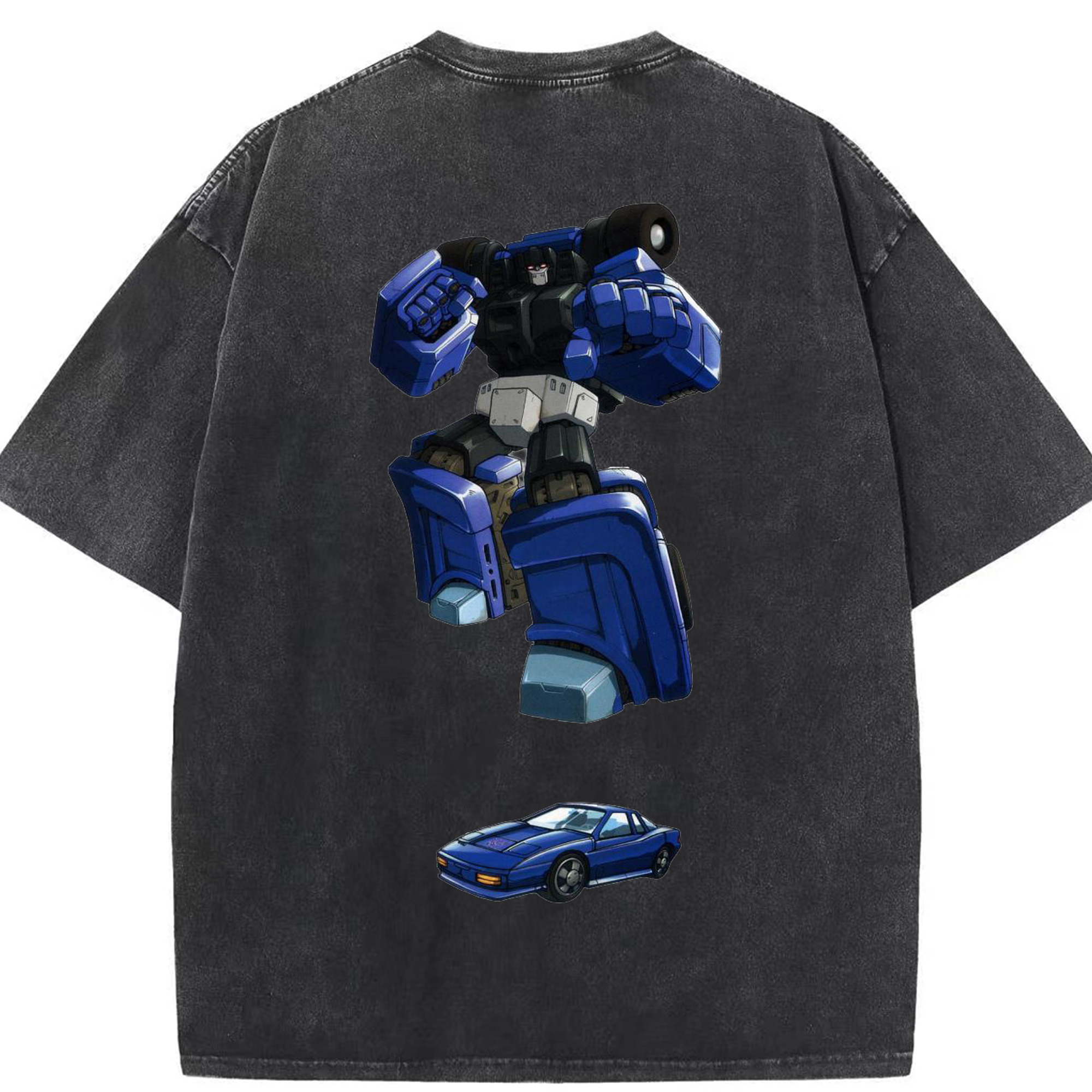 （画像用）  綿100% ヴィンテージ風 半袖Tシャツ（背面プリント）