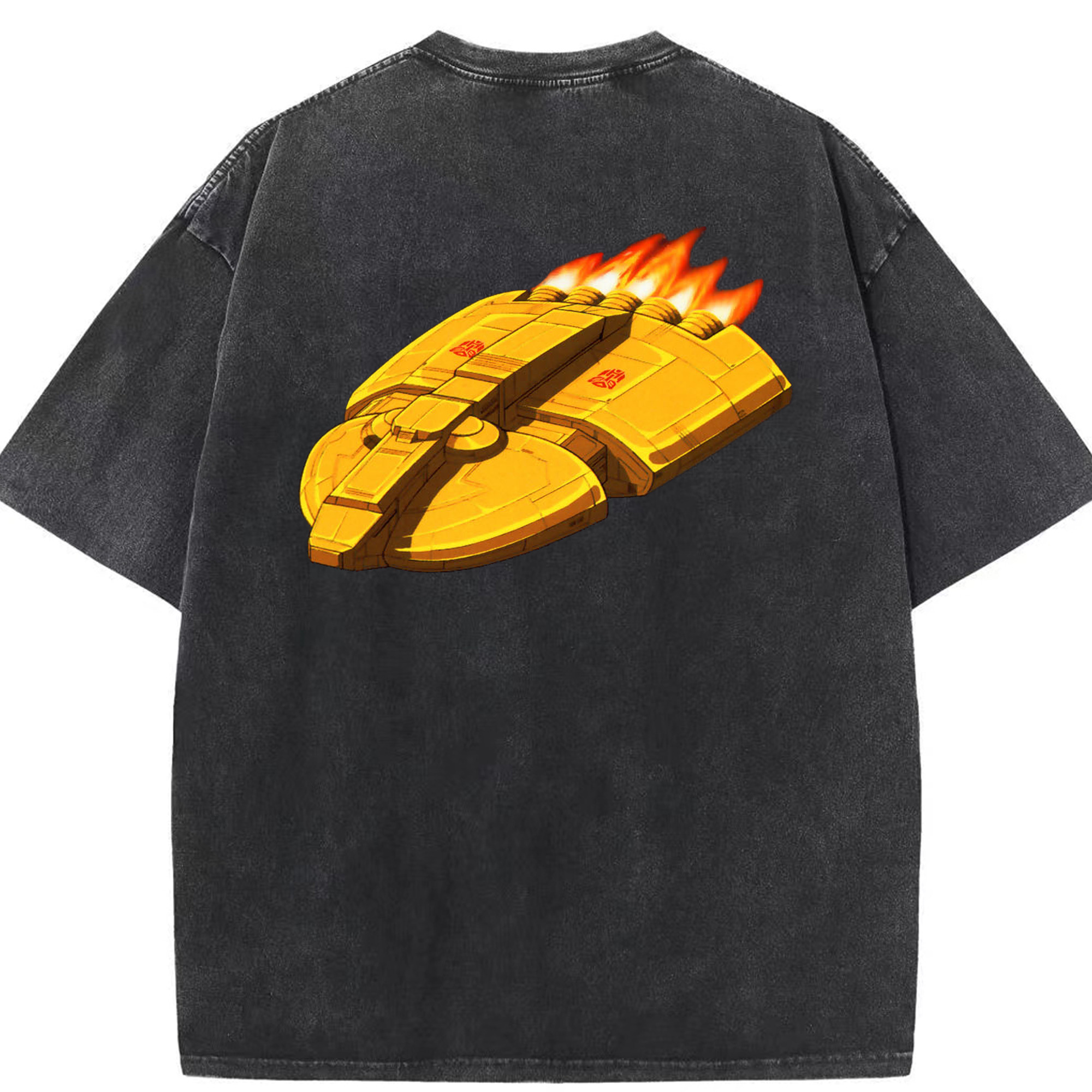 （画像用）  綿100% ヴィンテージ風 半袖Tシャツ（背面プリント）