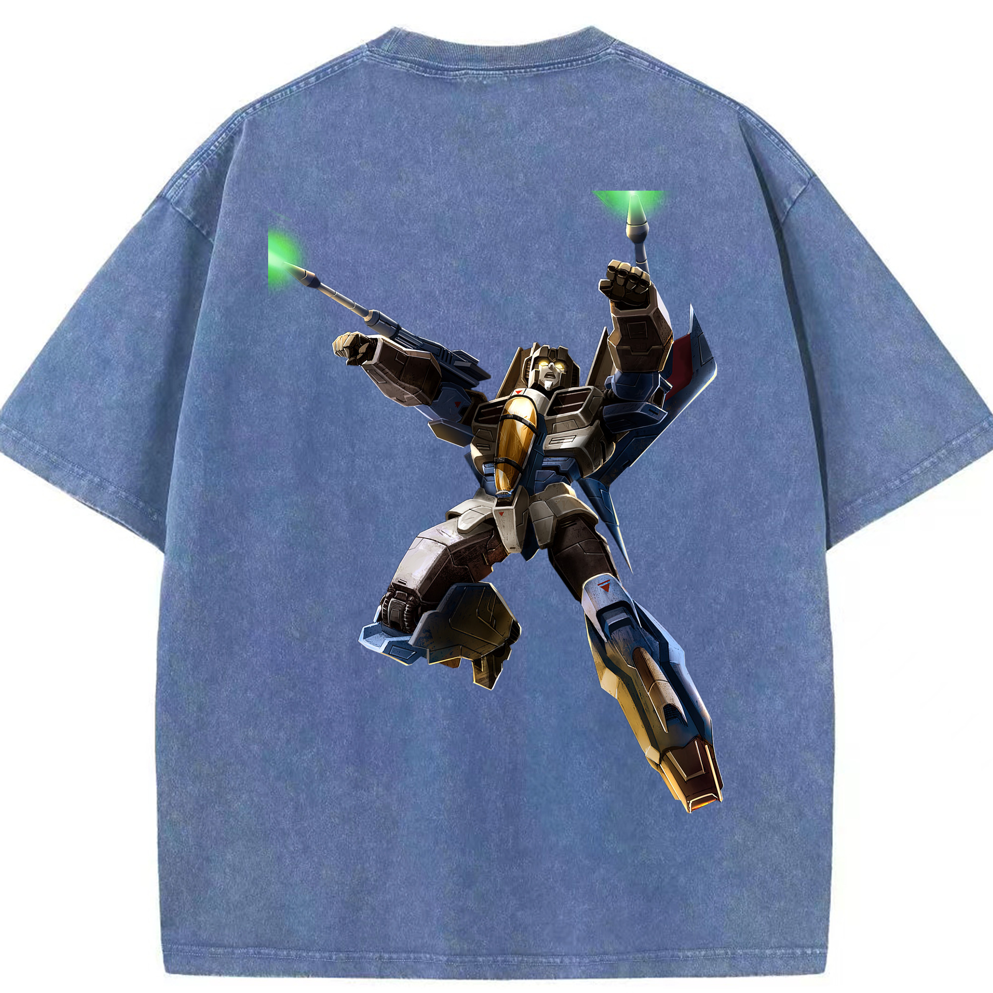 （画像用）  綿100% ヴィンテージ風 半袖Tシャツ（背面プリント）