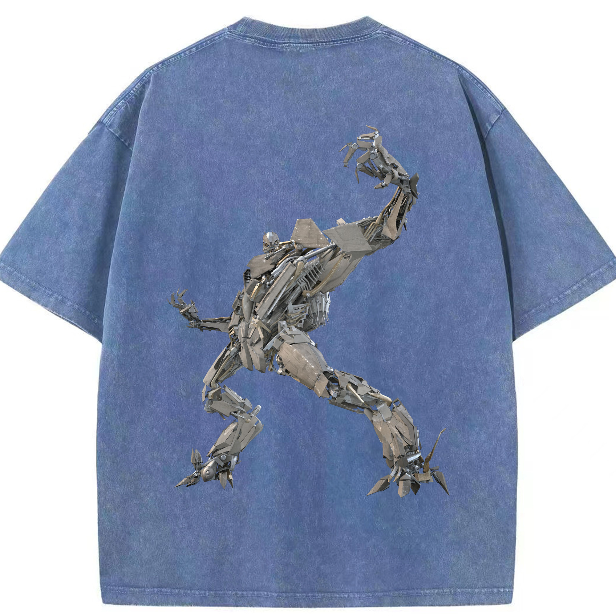 （画像用）  綿100% ヴィンテージ風 半袖Tシャツ（背面プリント）