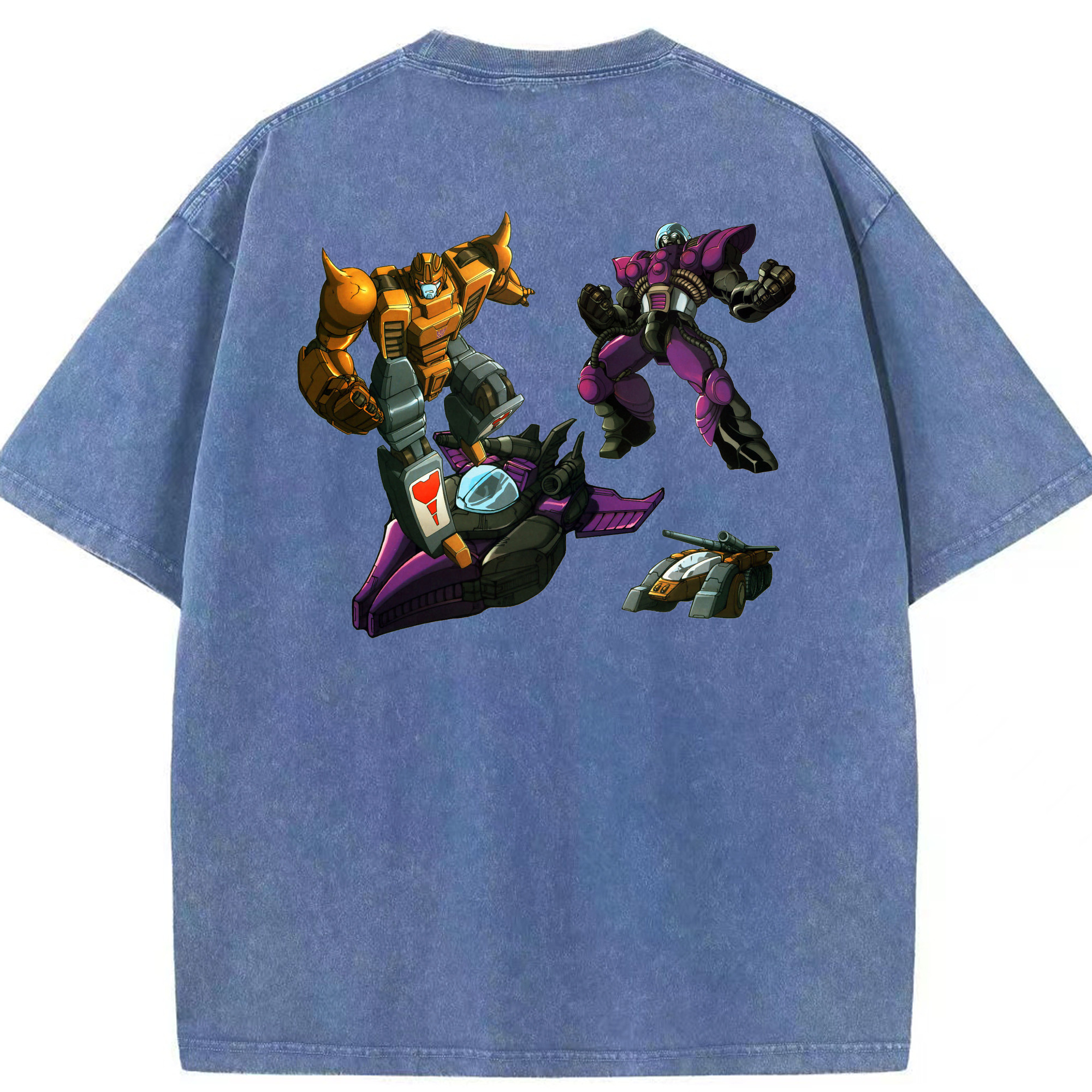 （画像用）  綿100% ヴィンテージ風 半袖Tシャツ（背面プリント）
