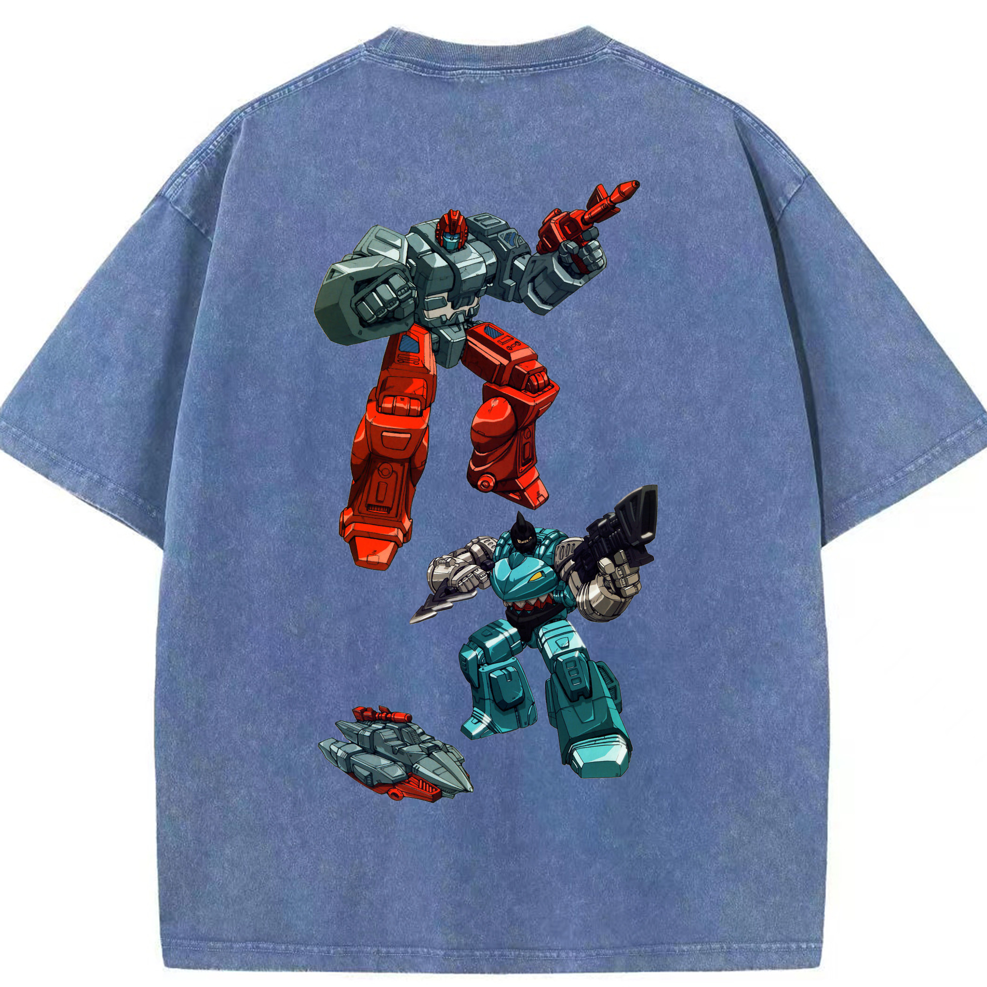 （画像用）  綿100% ヴィンテージ風 半袖Tシャツ（背面プリント）