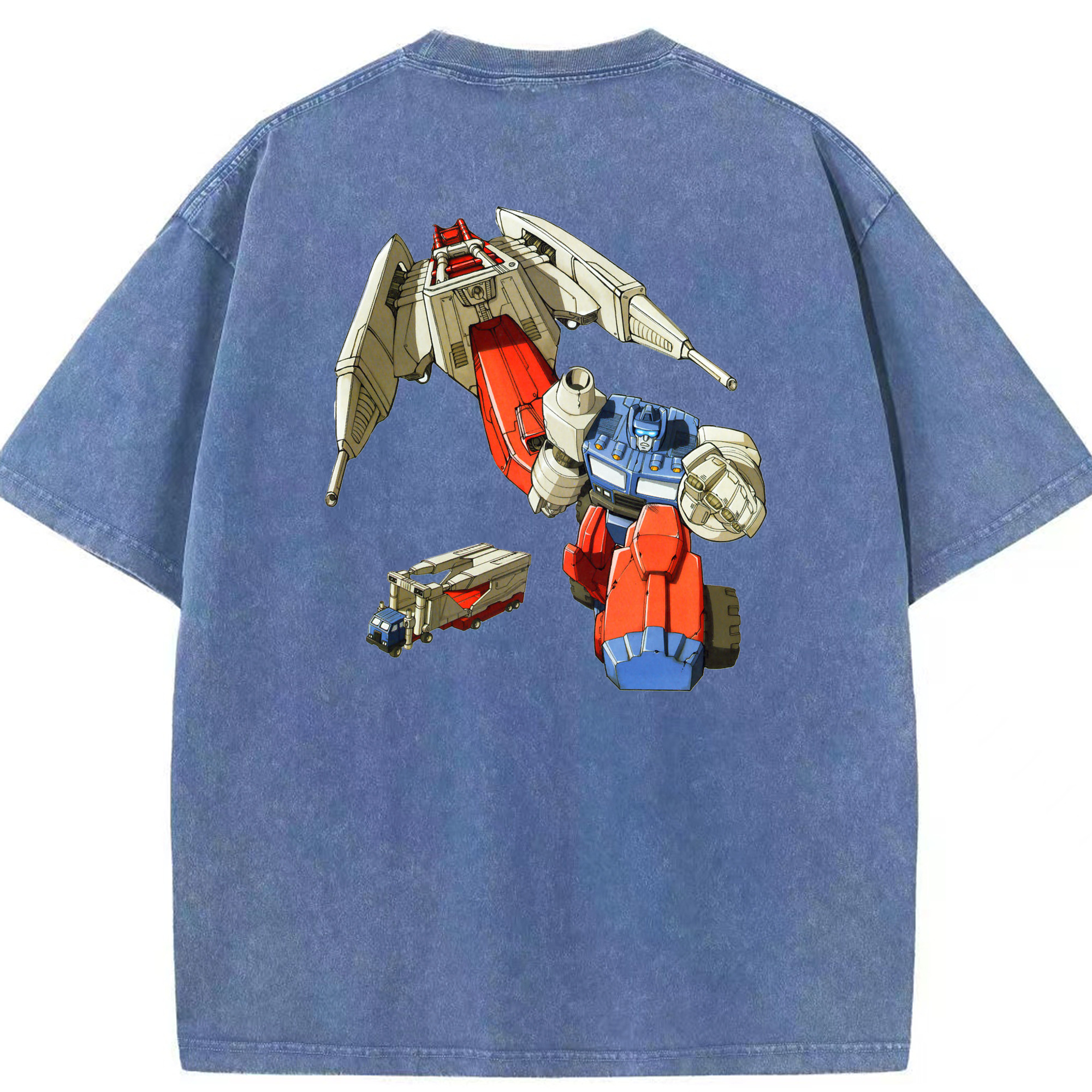 （画像用）  綿100% ヴィンテージ風 半袖Tシャツ（背面プリント）