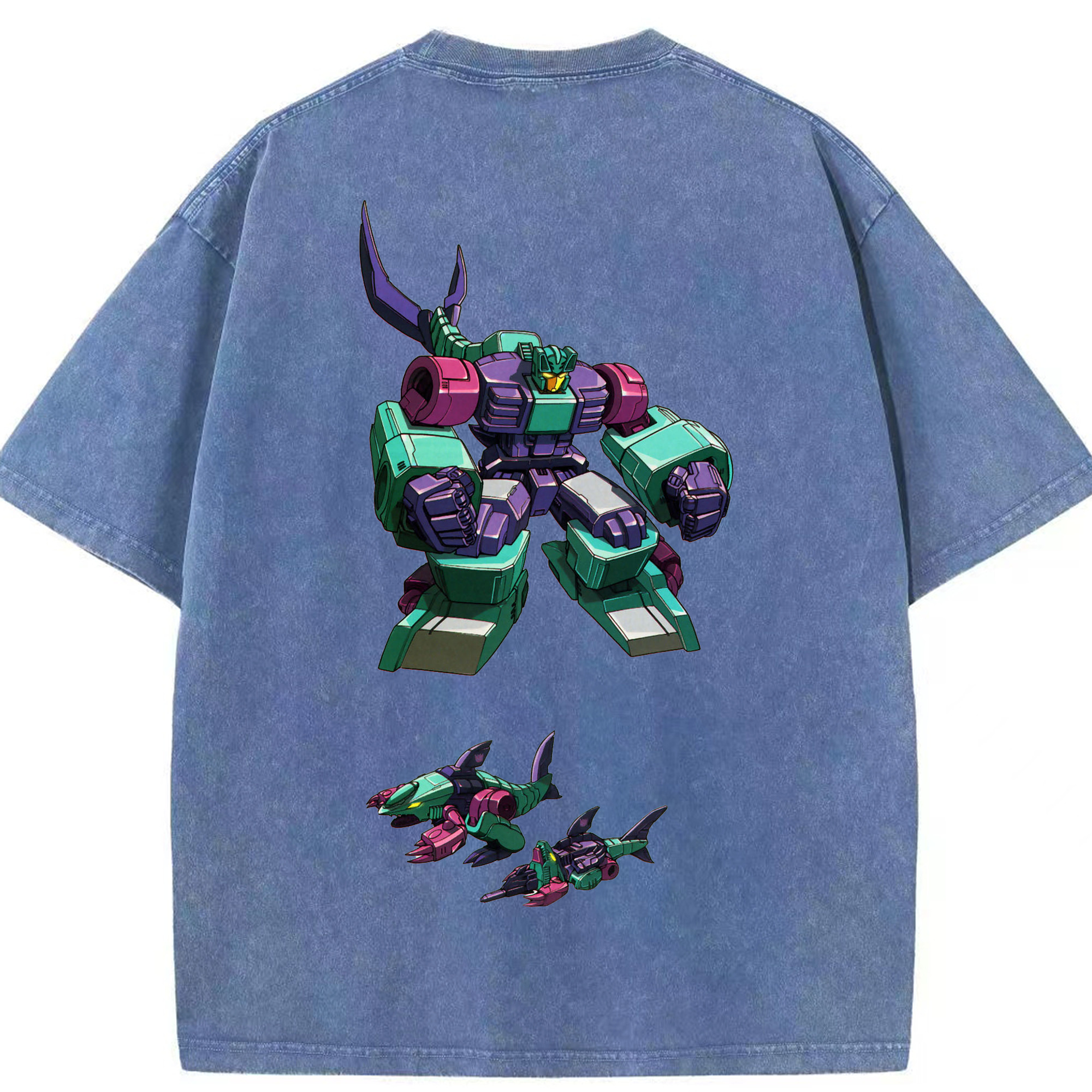 （画像用）  綿100% ヴィンテージ風 半袖Tシャツ（背面プリント）