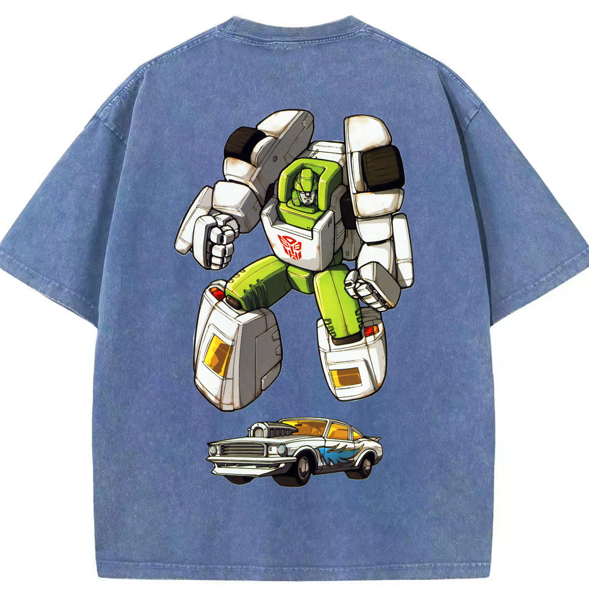 （画像用）  綿100% ヴィンテージ風 半袖Tシャツ（背面プリント）