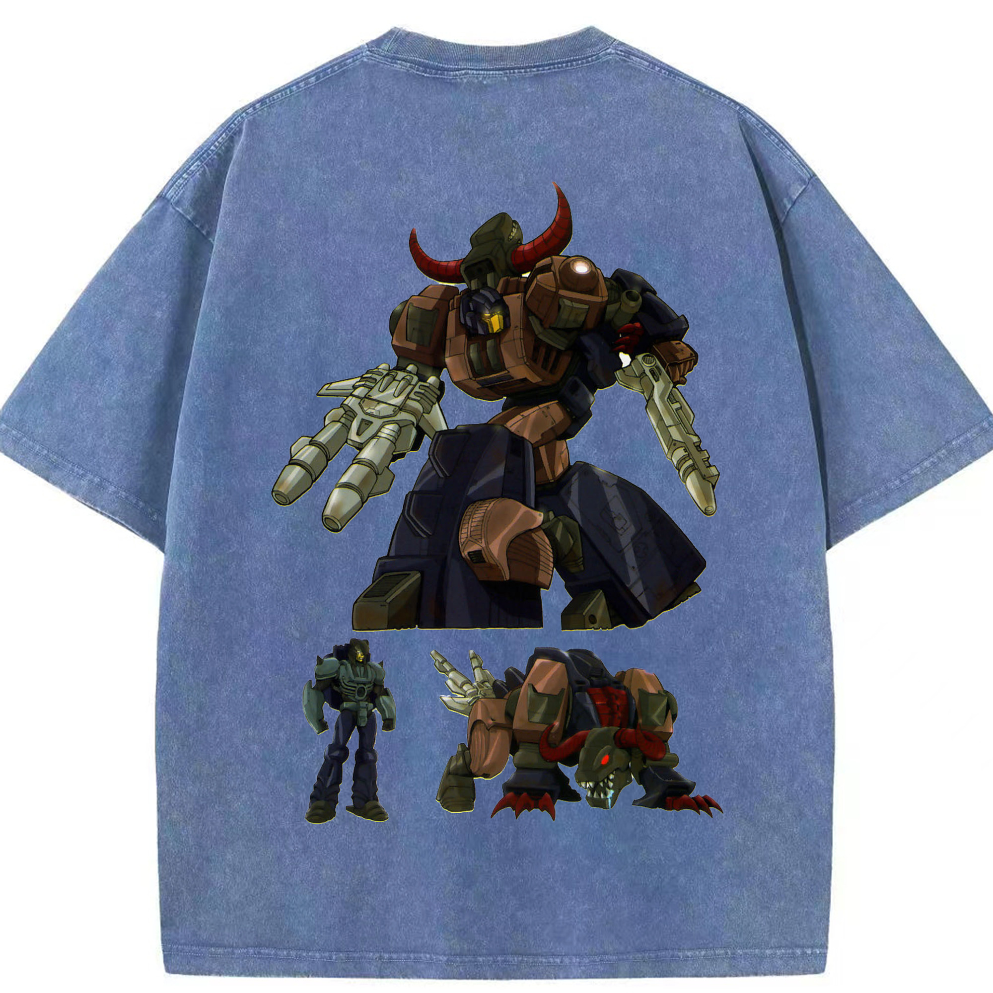 （画像用）  綿100% ヴィンテージ風 半袖Tシャツ（背面プリント）