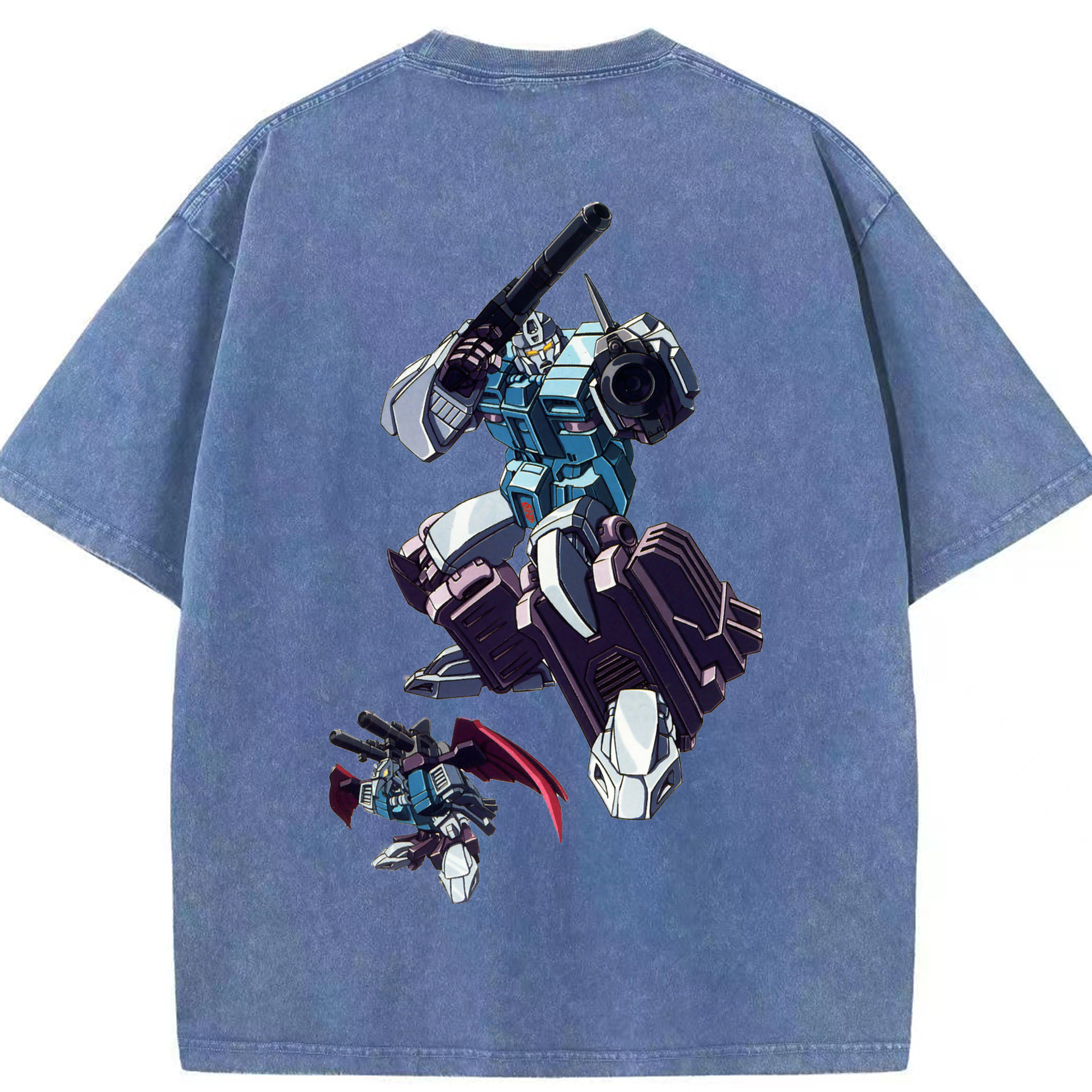 （画像用）  綿100% ヴィンテージ風 半袖Tシャツ（背面プリント）