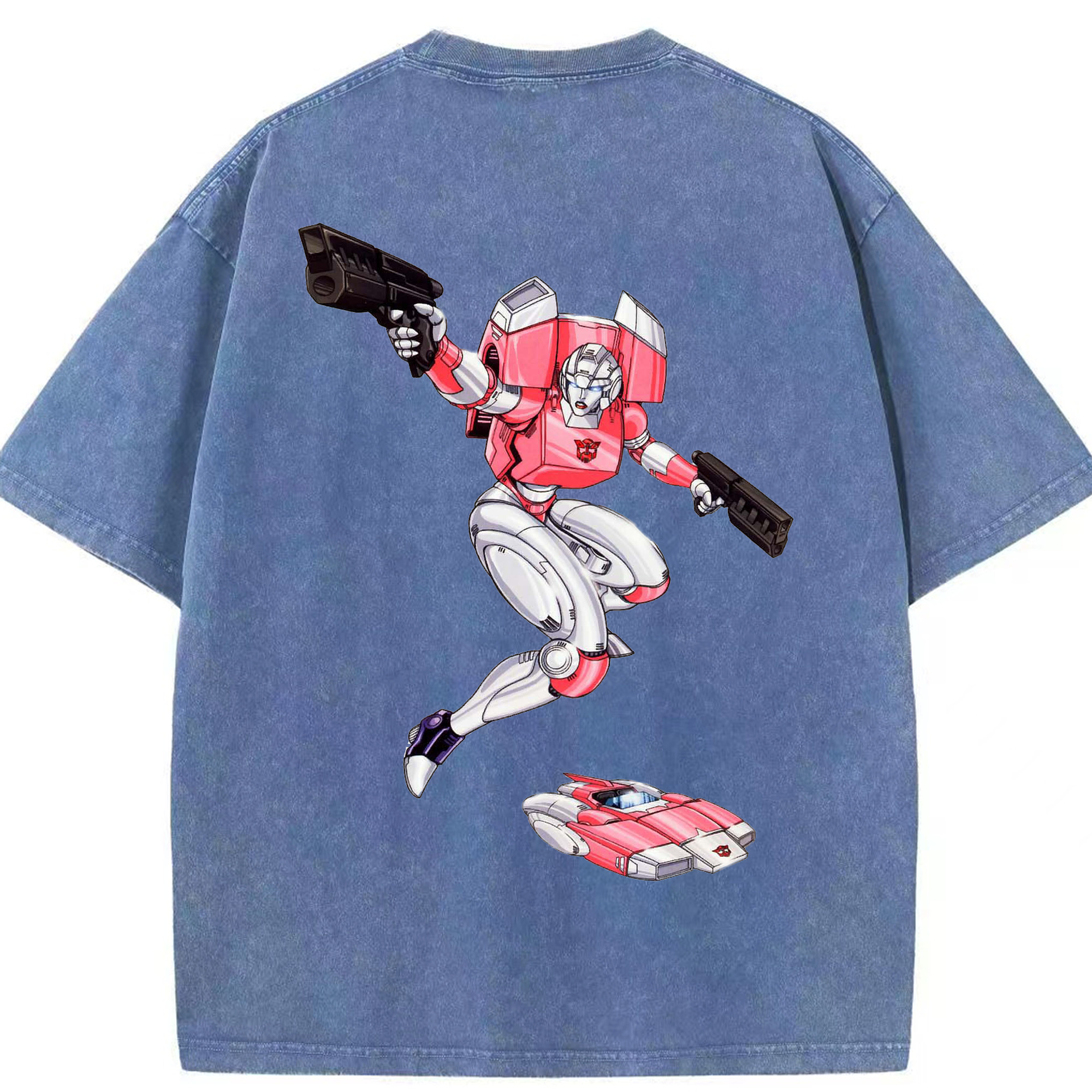 （画像用）  綿100% ヴィンテージ風 半袖Tシャツ（背面プリント）