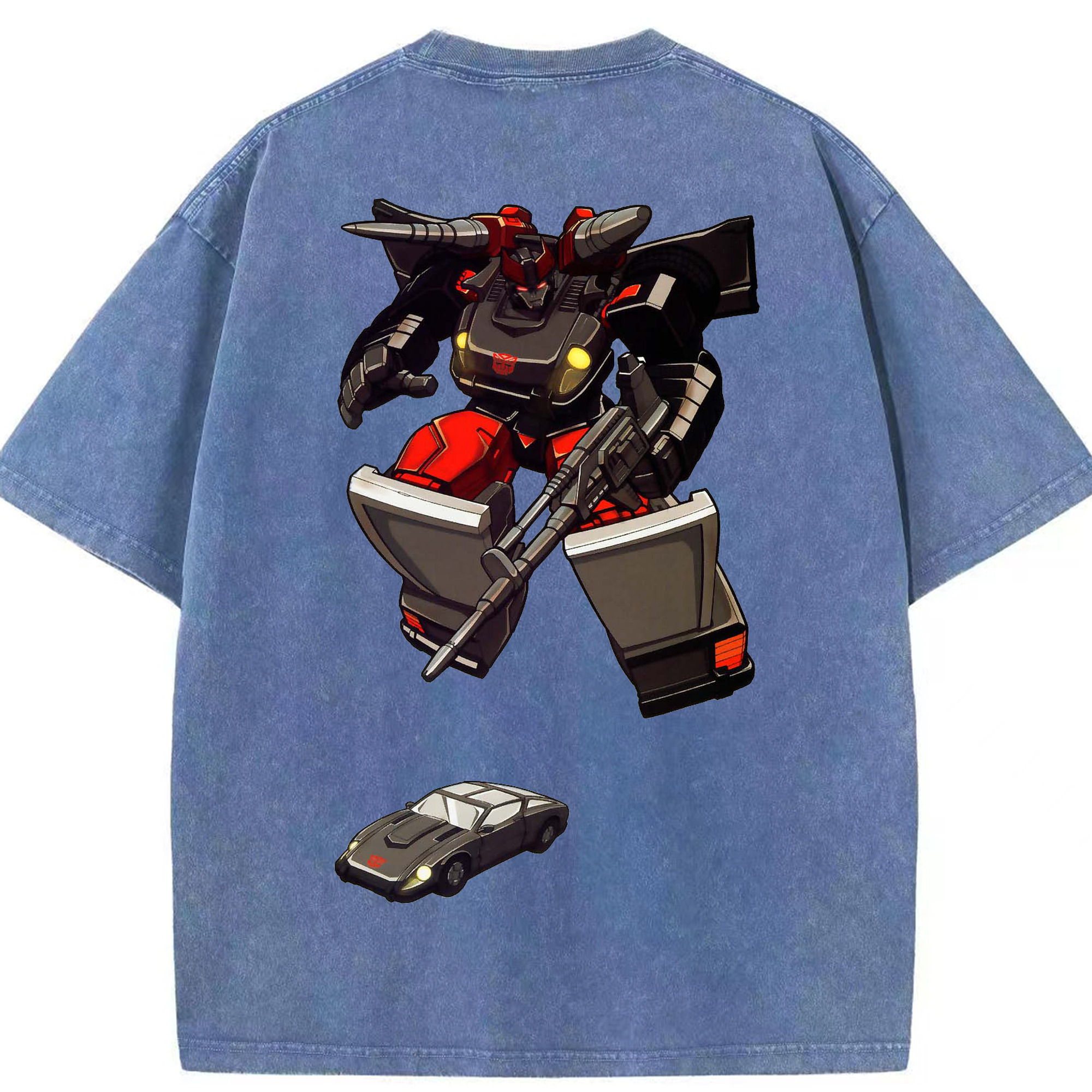 （画像用）  綿100% ヴィンテージ風 半袖Tシャツ（背面プリント）
