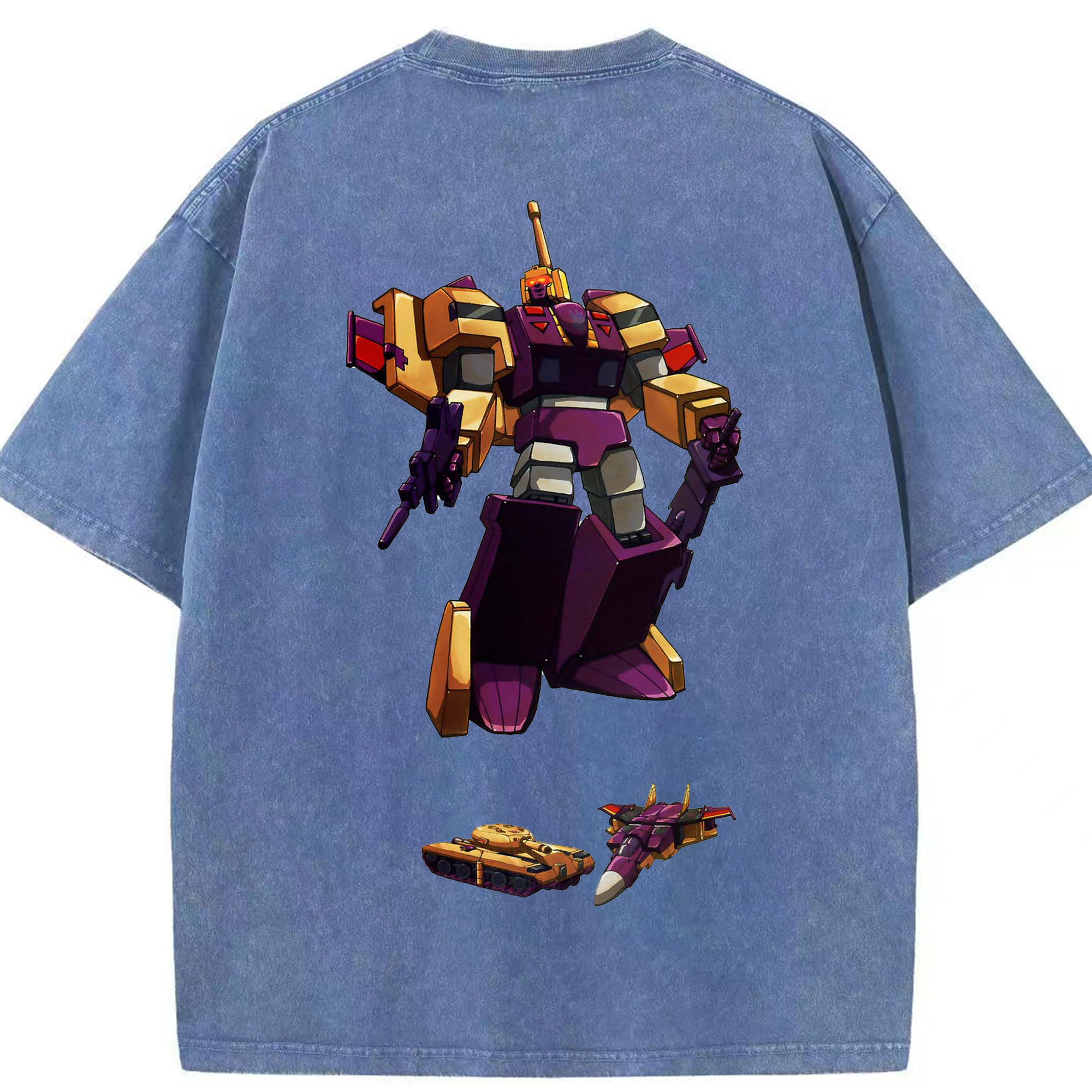 （画像用）  綿100% ヴィンテージ風 半袖Tシャツ（背面プリント）