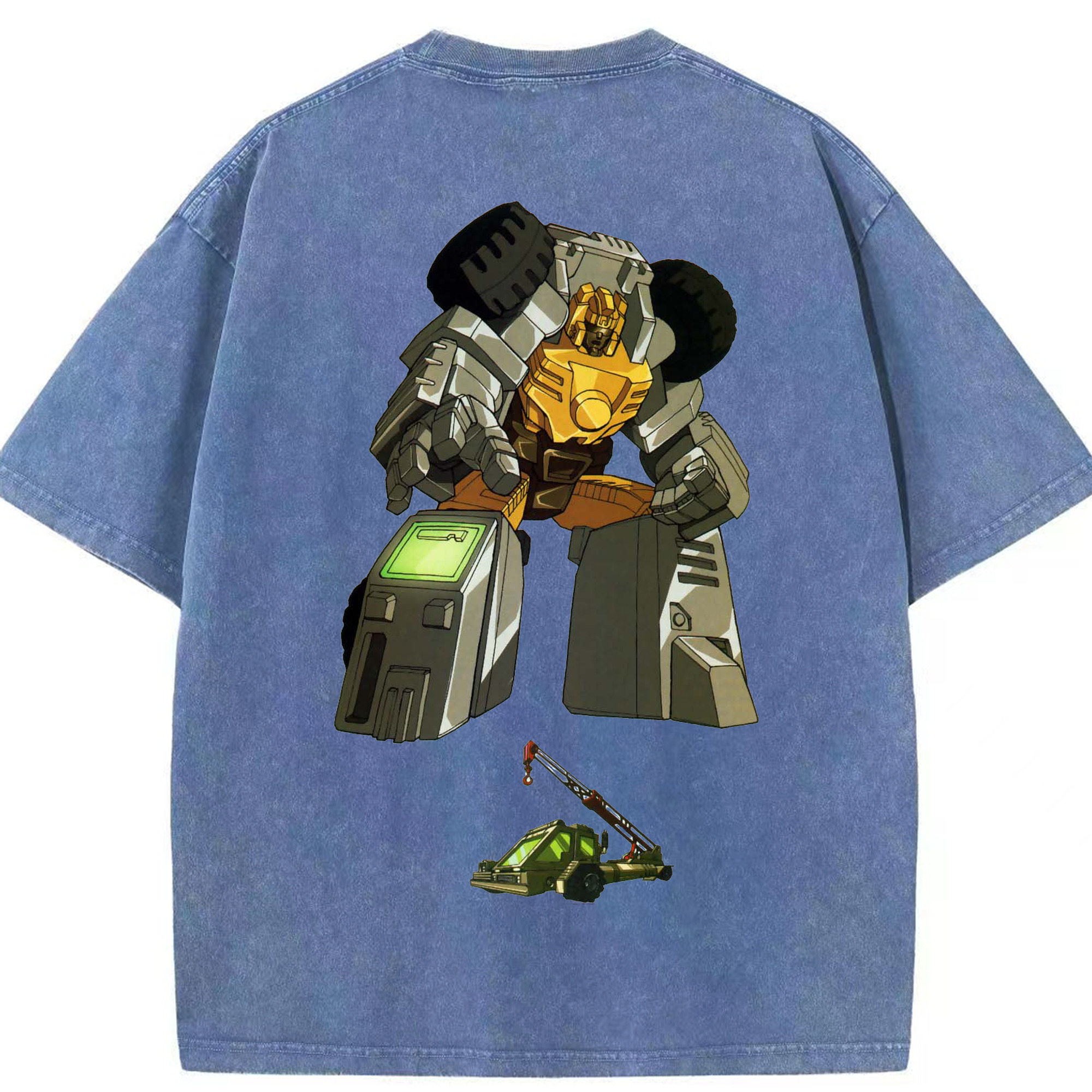 （画像用）  綿100% ヴィンテージ風 半袖Tシャツ（背面プリント）