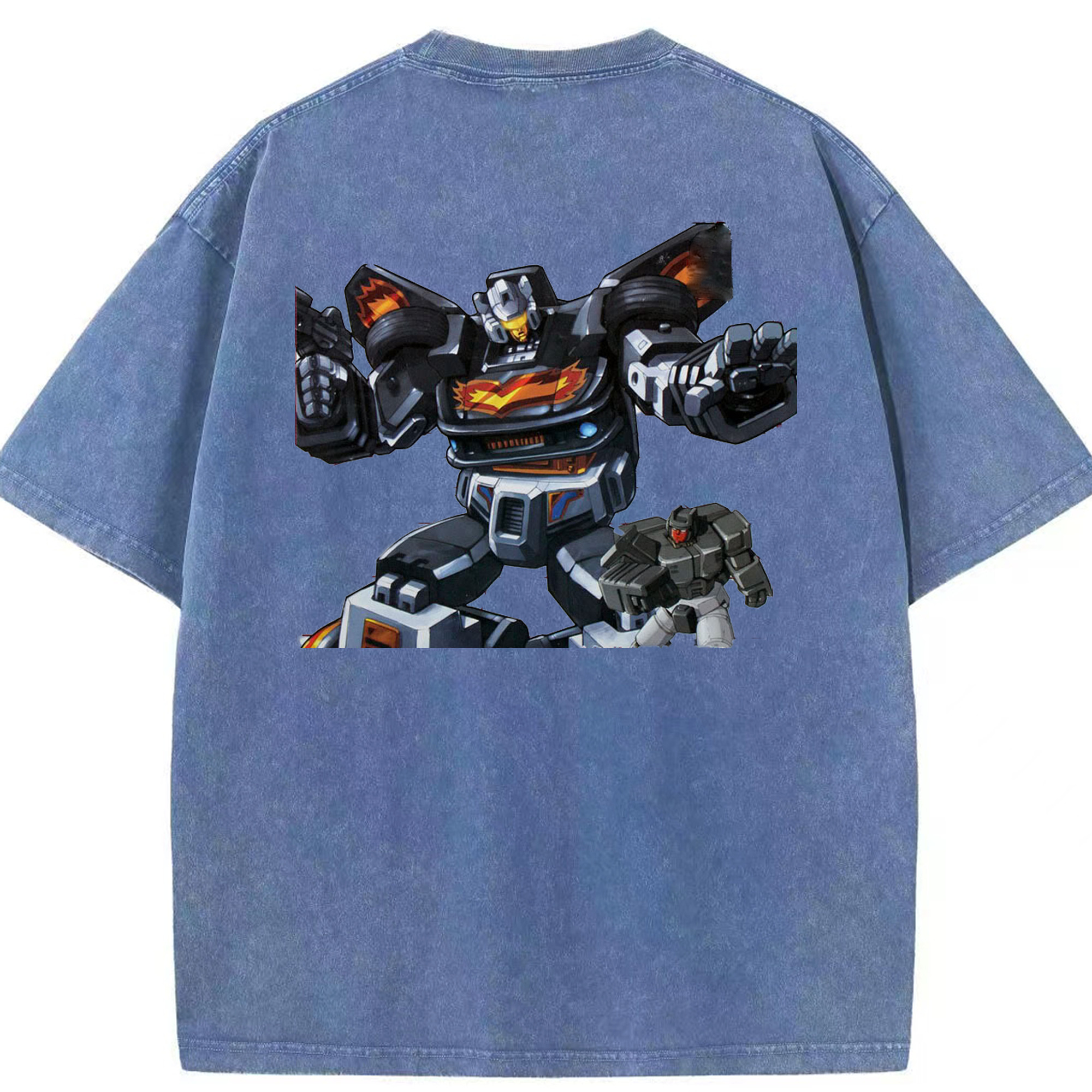 （画像用）  綿100% ヴィンテージ風 半袖Tシャツ（背面プリント）