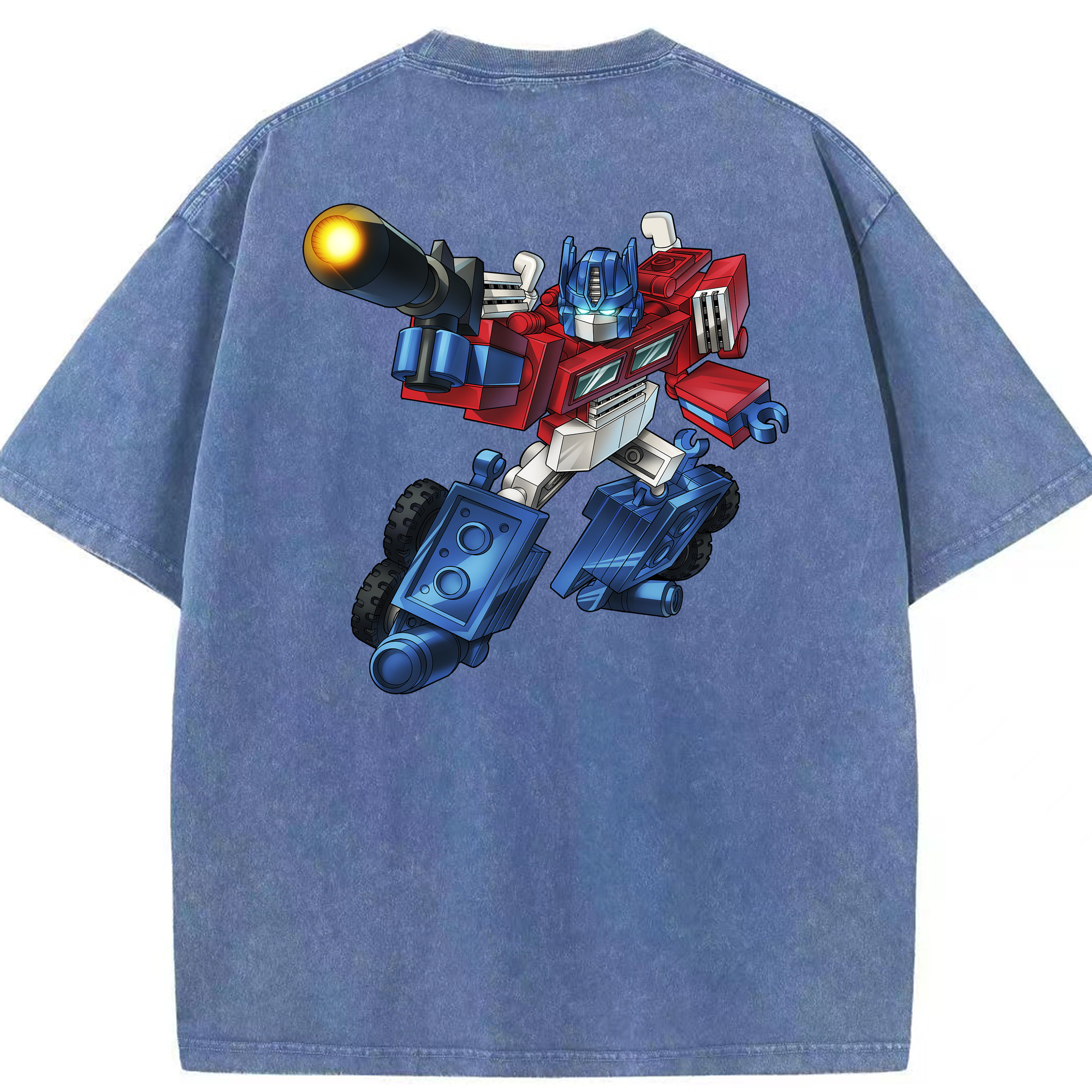 （画像用）  綿100% ヴィンテージ風 半袖Tシャツ（背面プリント）