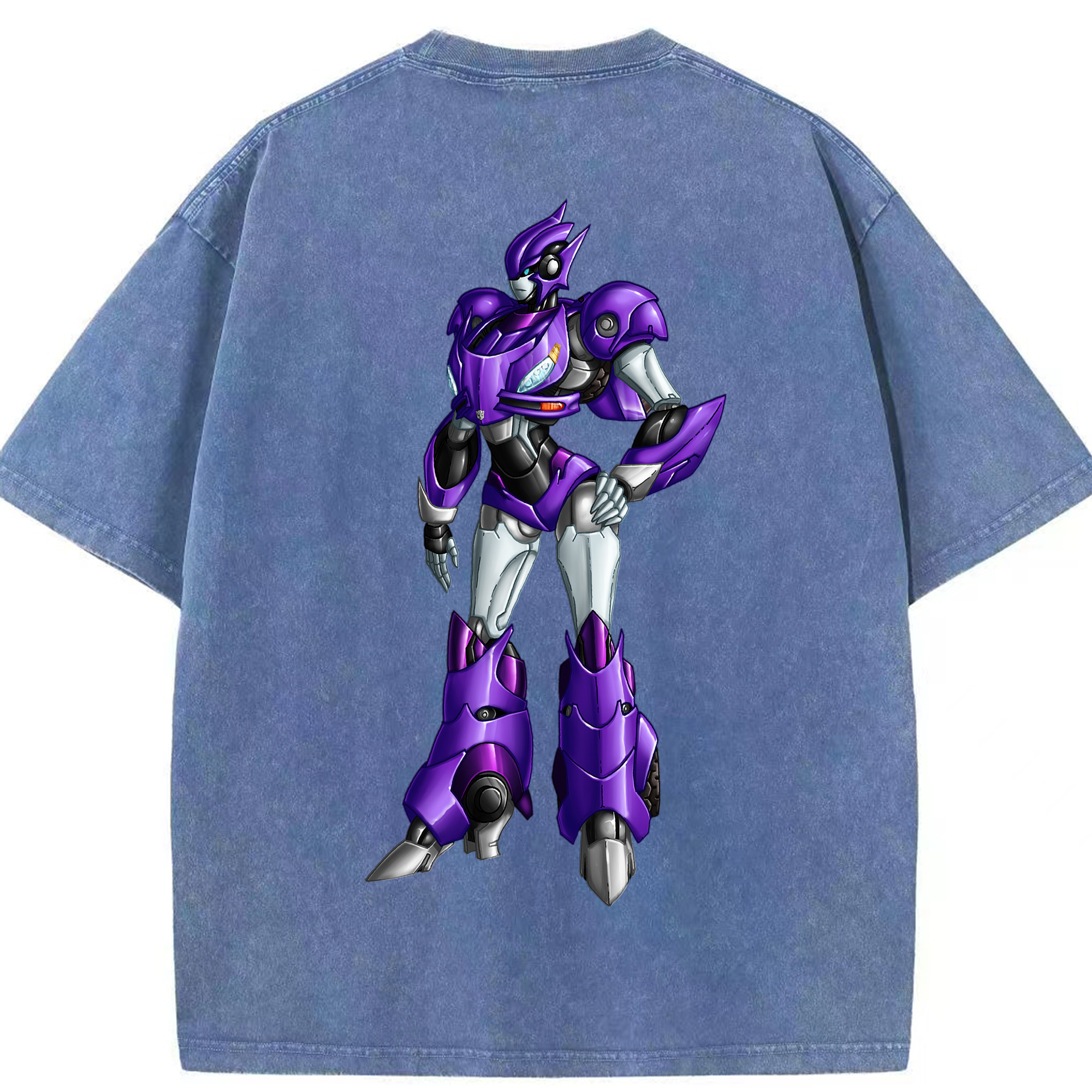 （画像用）  綿100% ヴィンテージ風 半袖Tシャツ（背面プリント）