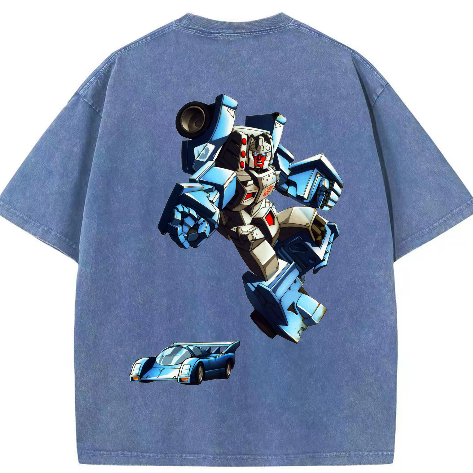 （画像用）  綿100% ヴィンテージ風 半袖Tシャツ（背面プリント）
