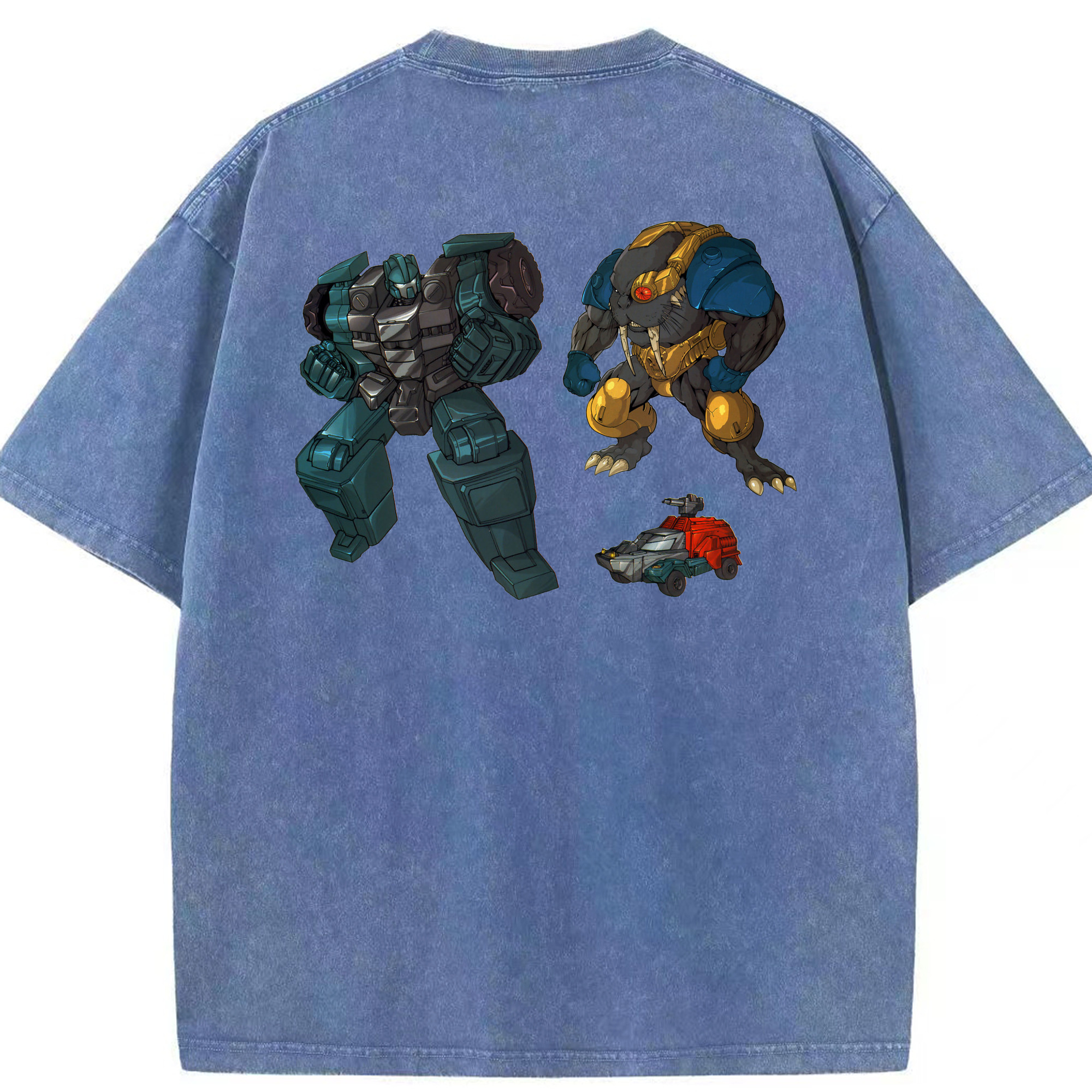 （画像用）  綿100% ヴィンテージ風 半袖Tシャツ（背面プリント）