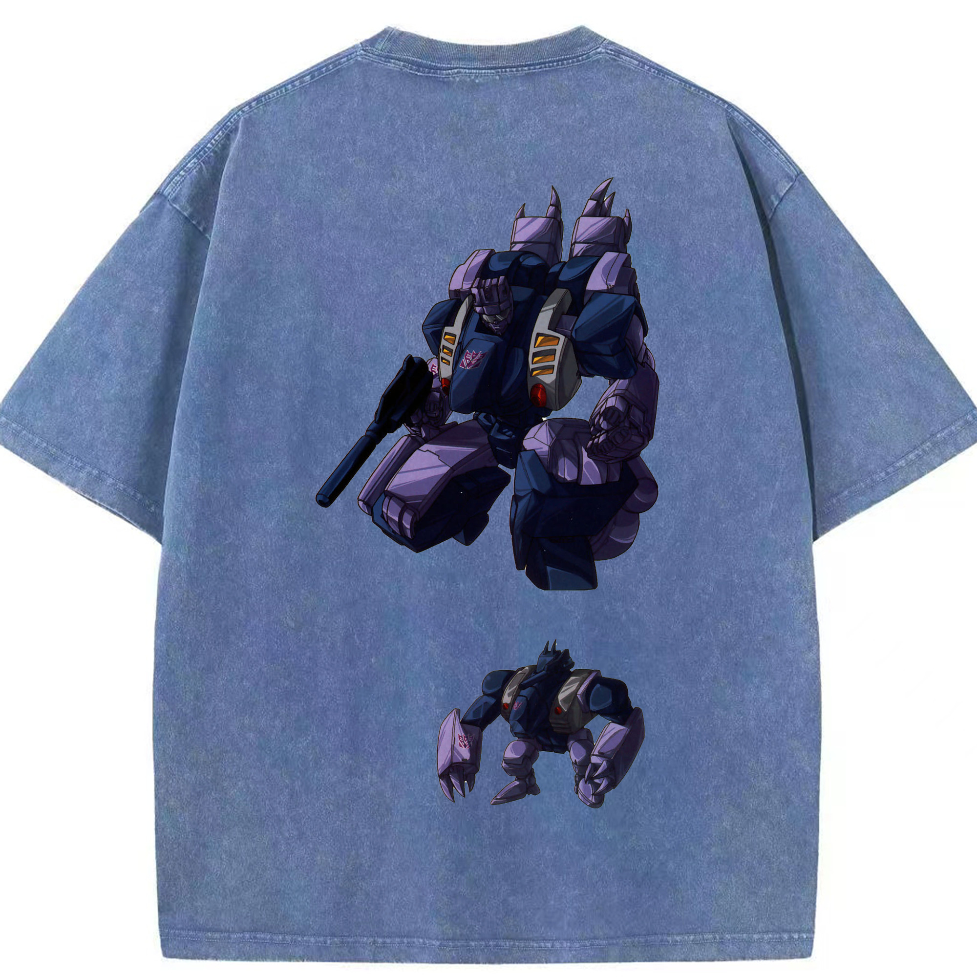 （画像用）  綿100% ヴィンテージ風 半袖Tシャツ（背面プリント）