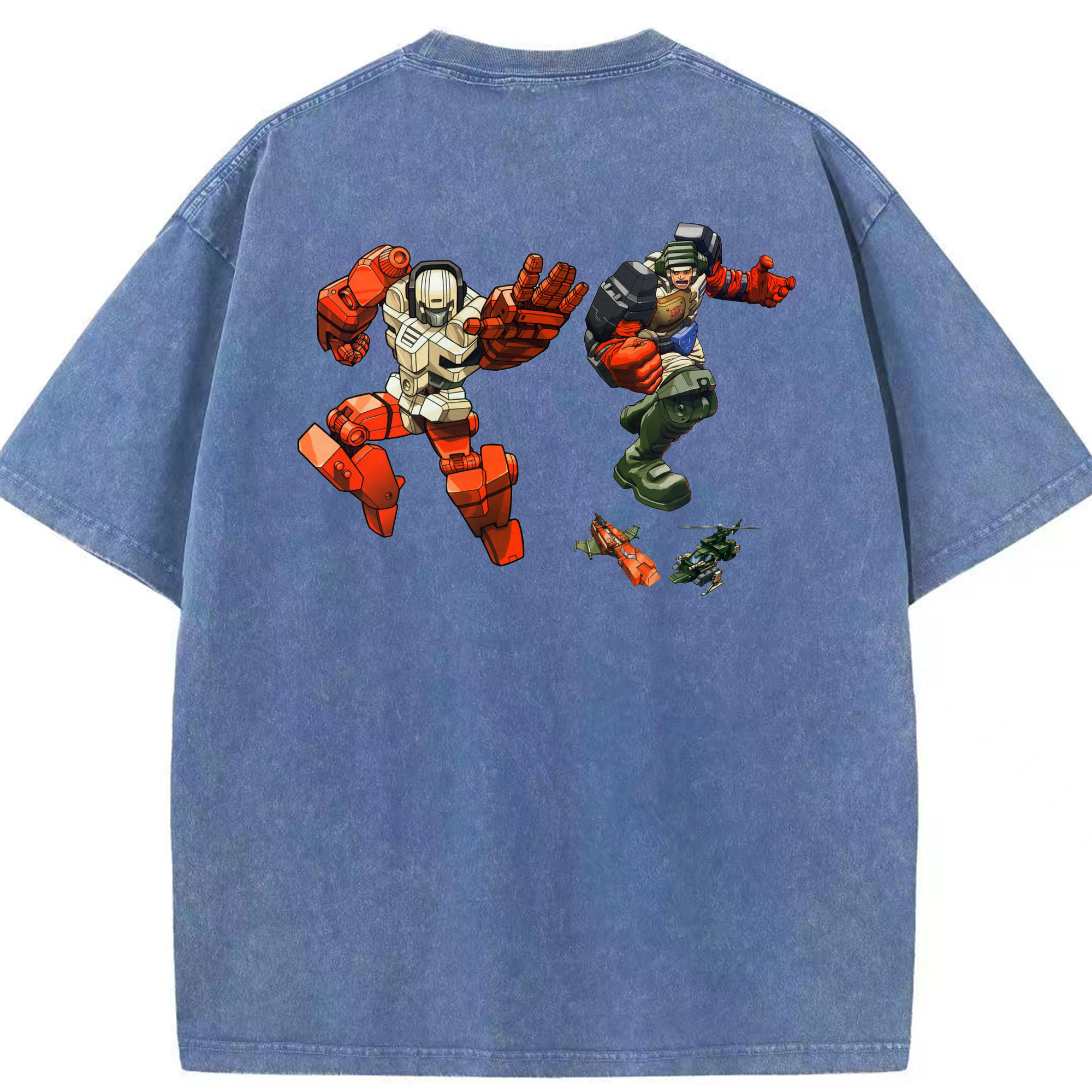 （画像用）  綿100% ヴィンテージ風 半袖Tシャツ（背面プリント）