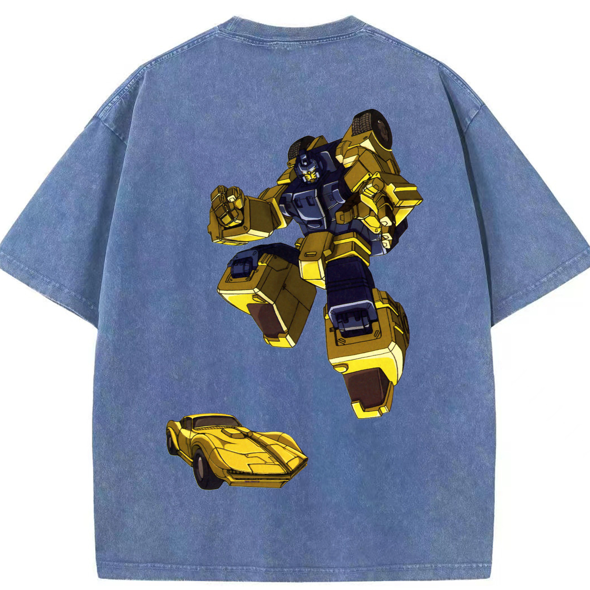 （画像用）  綿100% ヴィンテージ風 半袖Tシャツ（背面プリント）