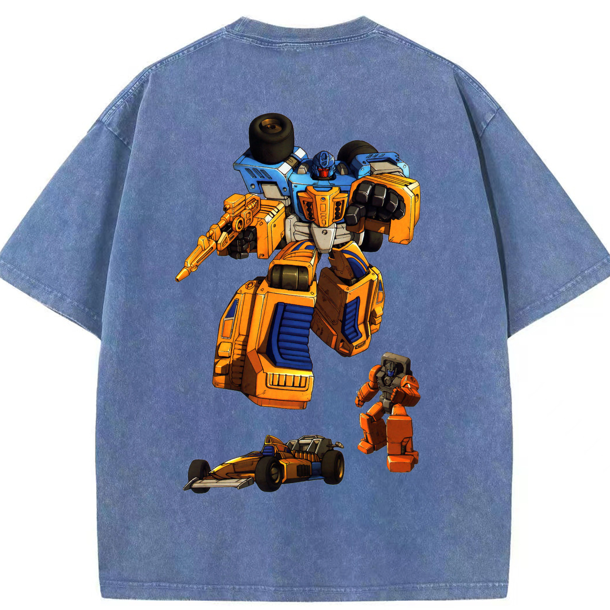 （画像用）  綿100% ヴィンテージ風 半袖Tシャツ（背面プリント）