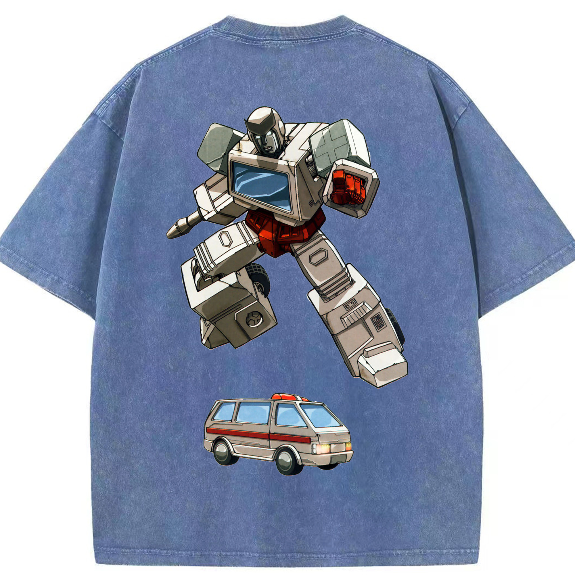 （画像用）  綿100% ヴィンテージ風 半袖Tシャツ（背面プリント）