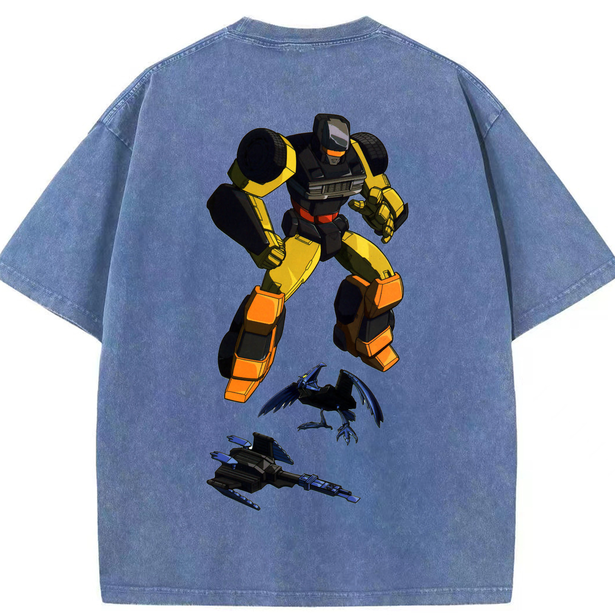 （画像用）  綿100% ヴィンテージ風 半袖Tシャツ（背面プリント）